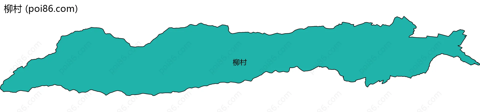 柳村边界地图