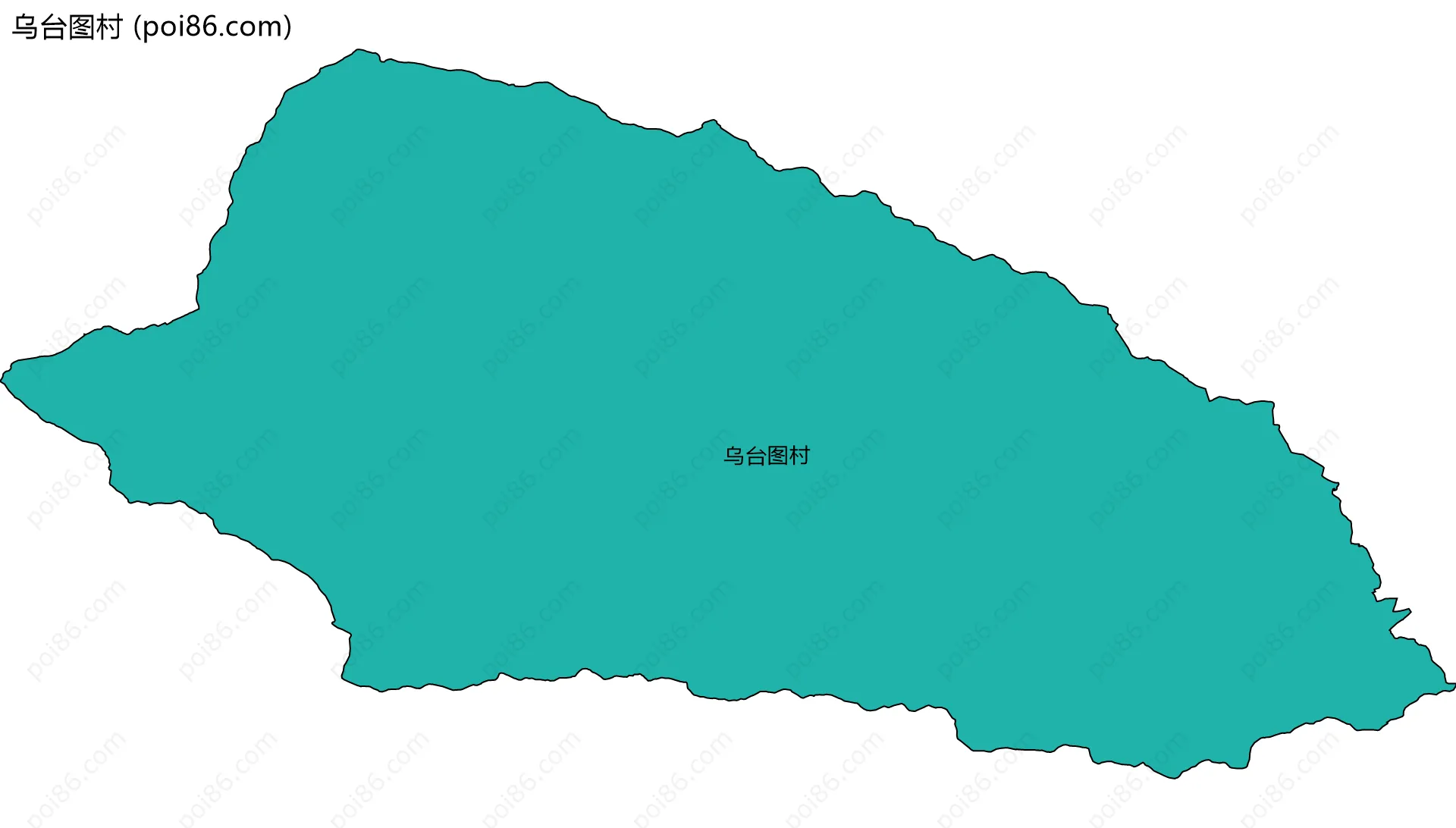 乌台图村边界地图