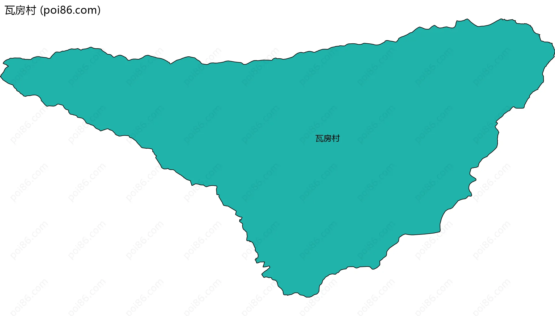 瓦房村边界地图