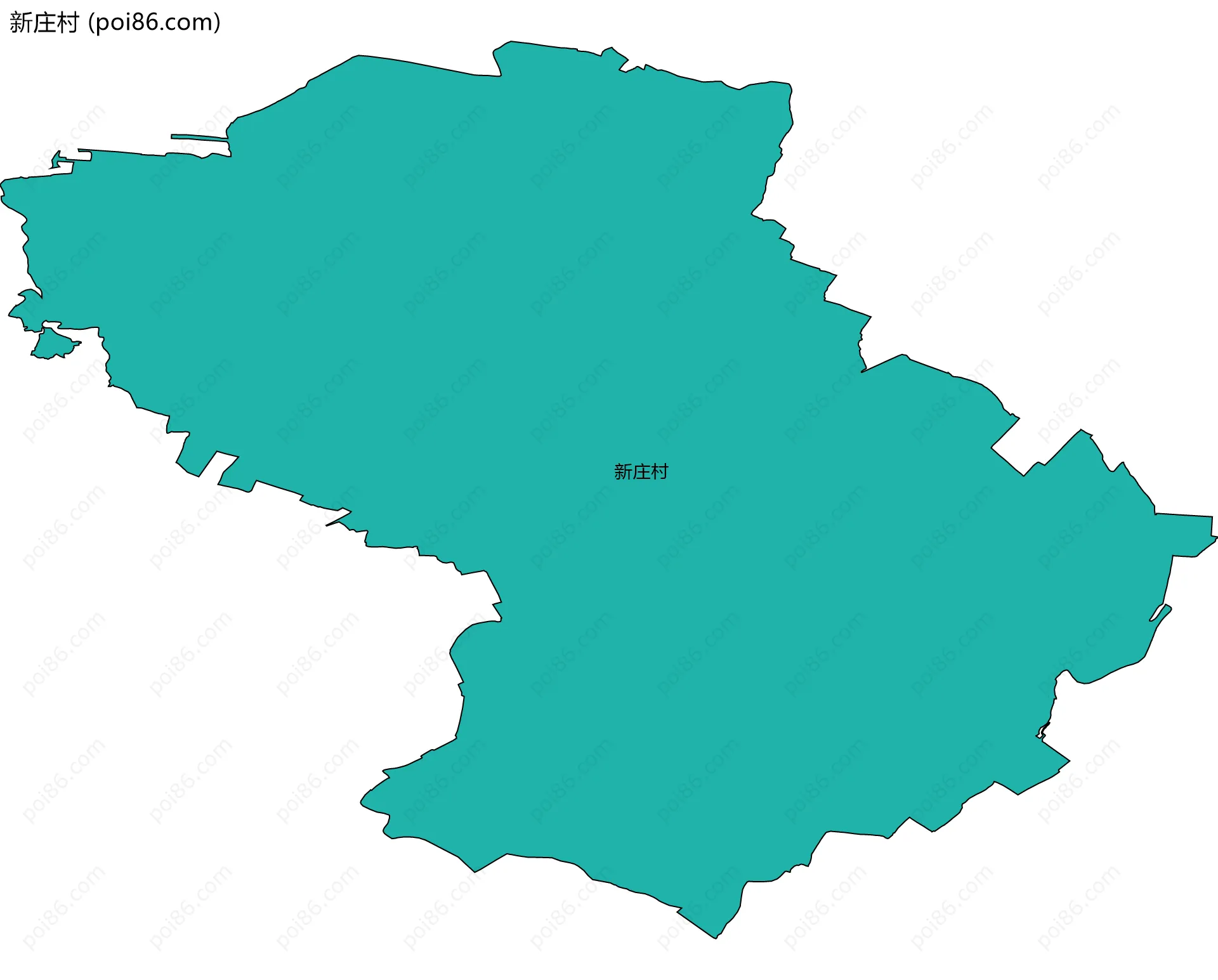 新庄村边界地图
