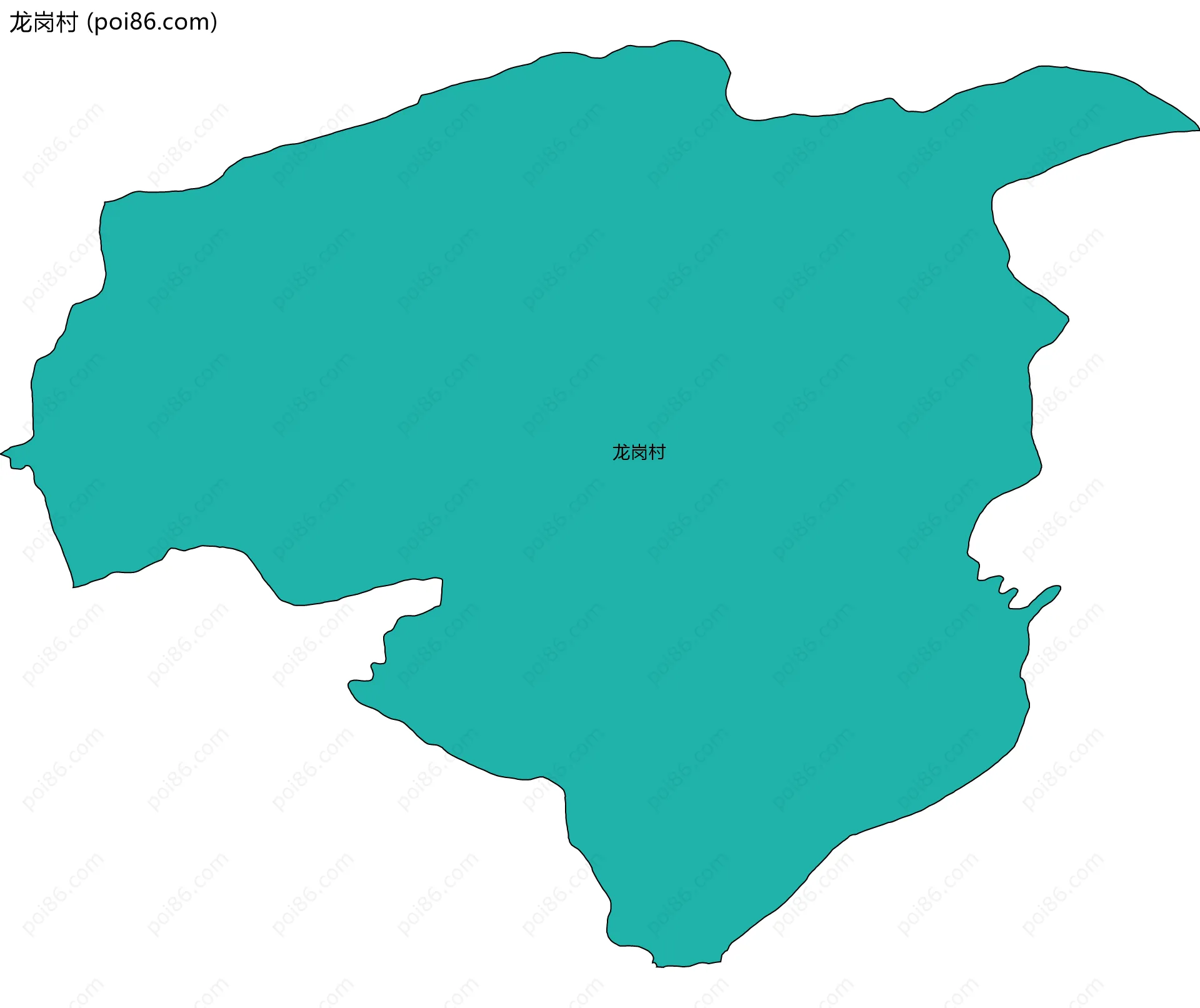 龙岗村边界地图