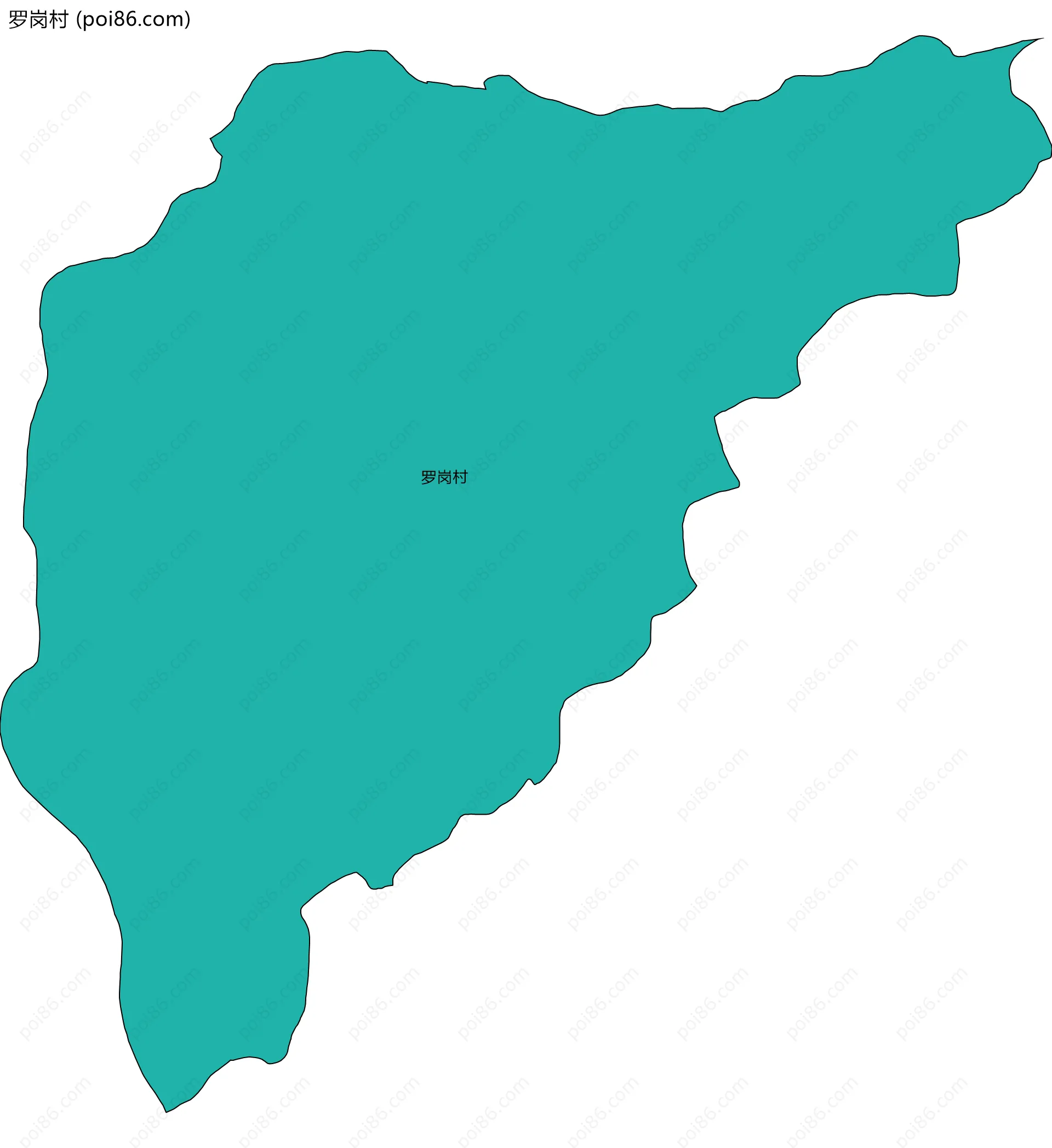 罗岗村边界地图