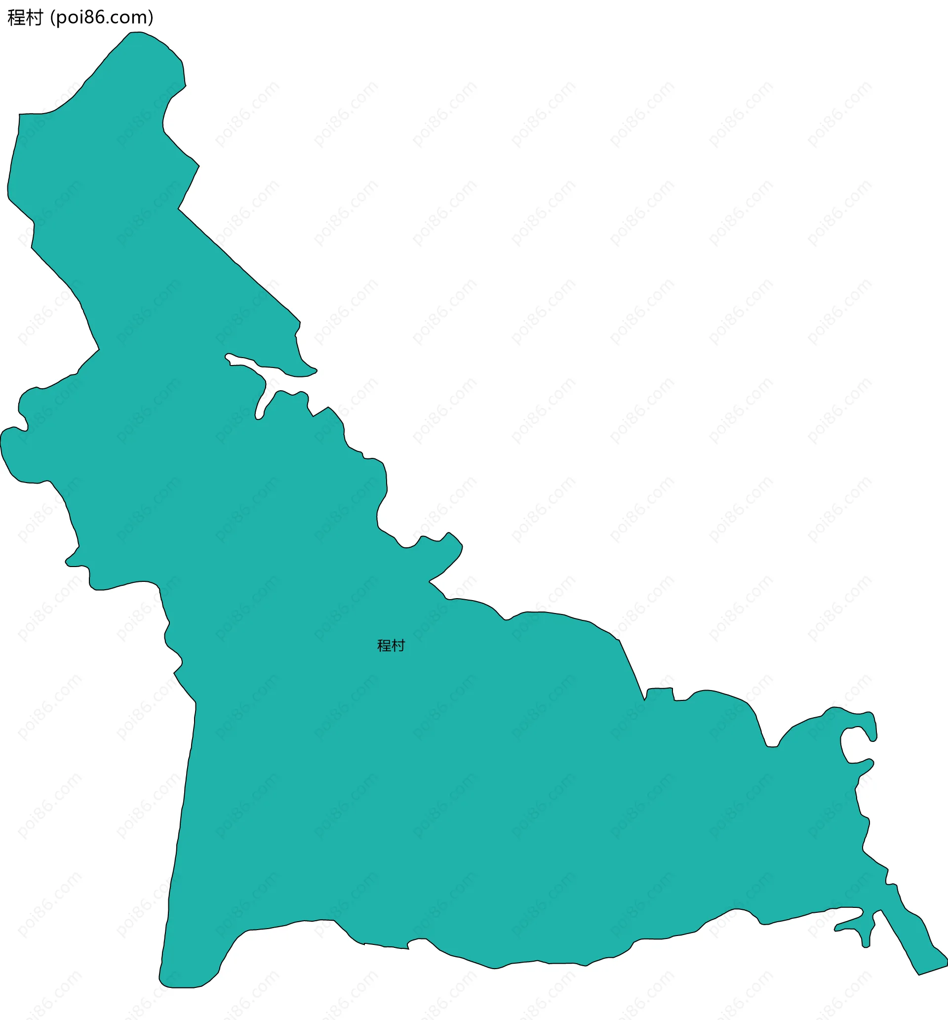 程村边界地图