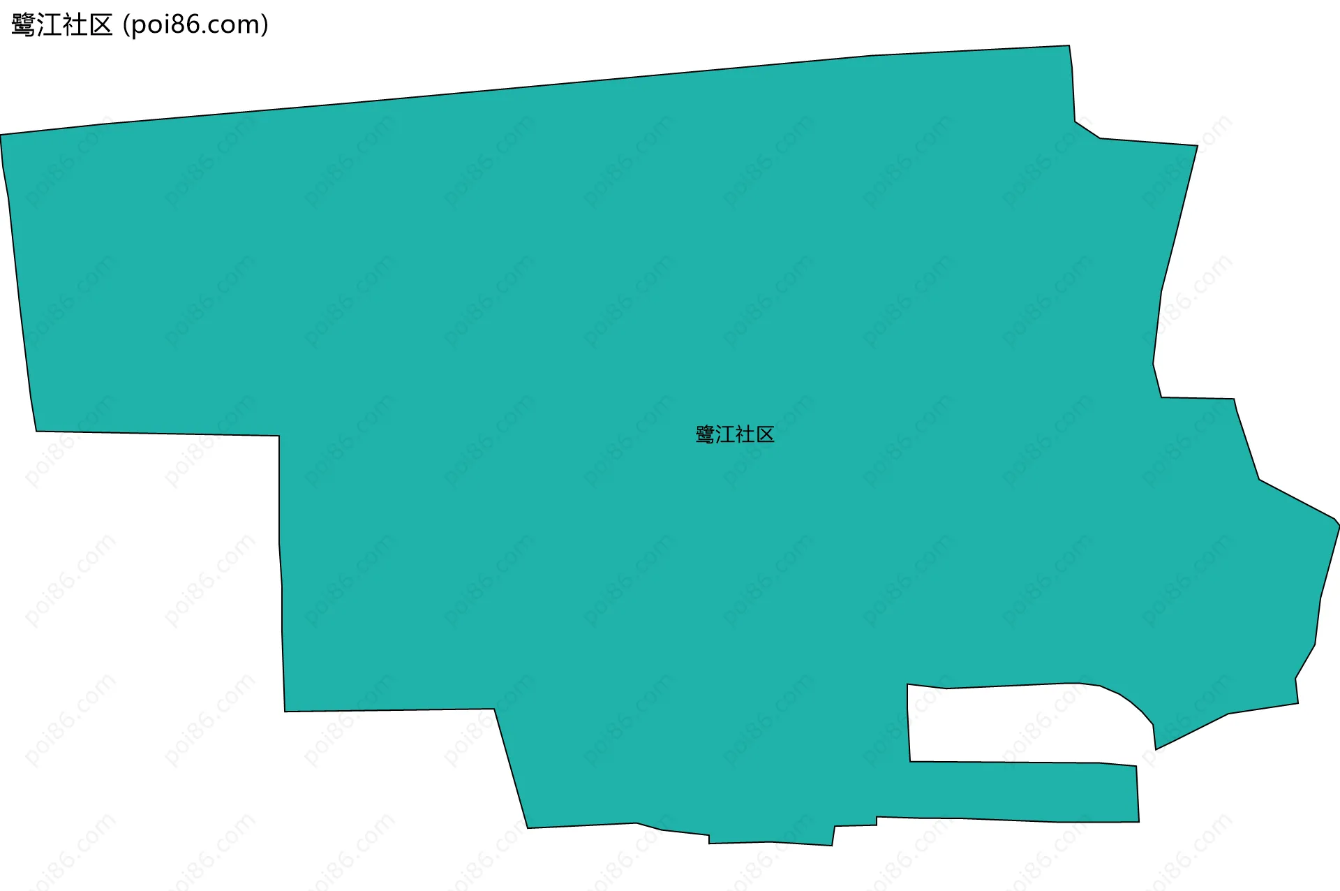 鹭江社区边界地图