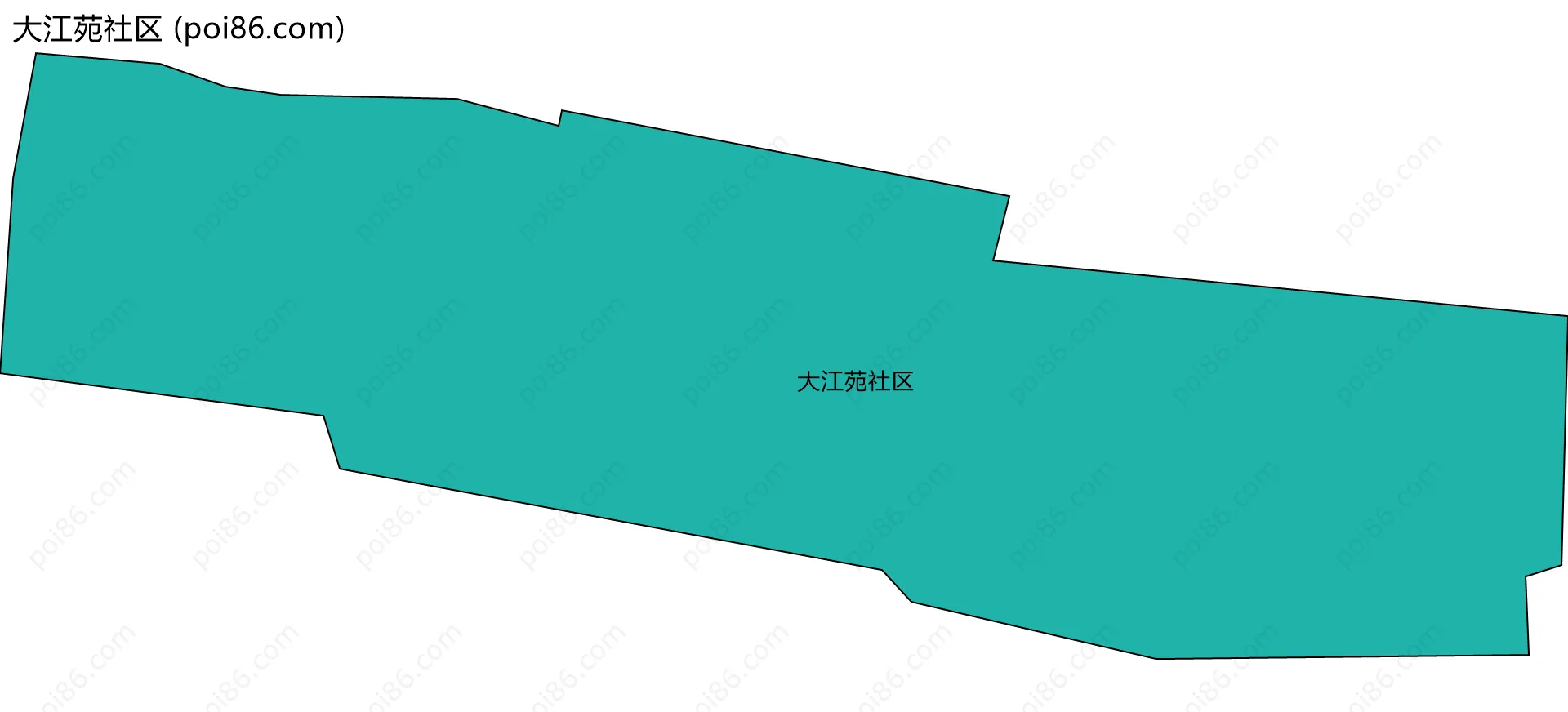 大江苑社区边界地图