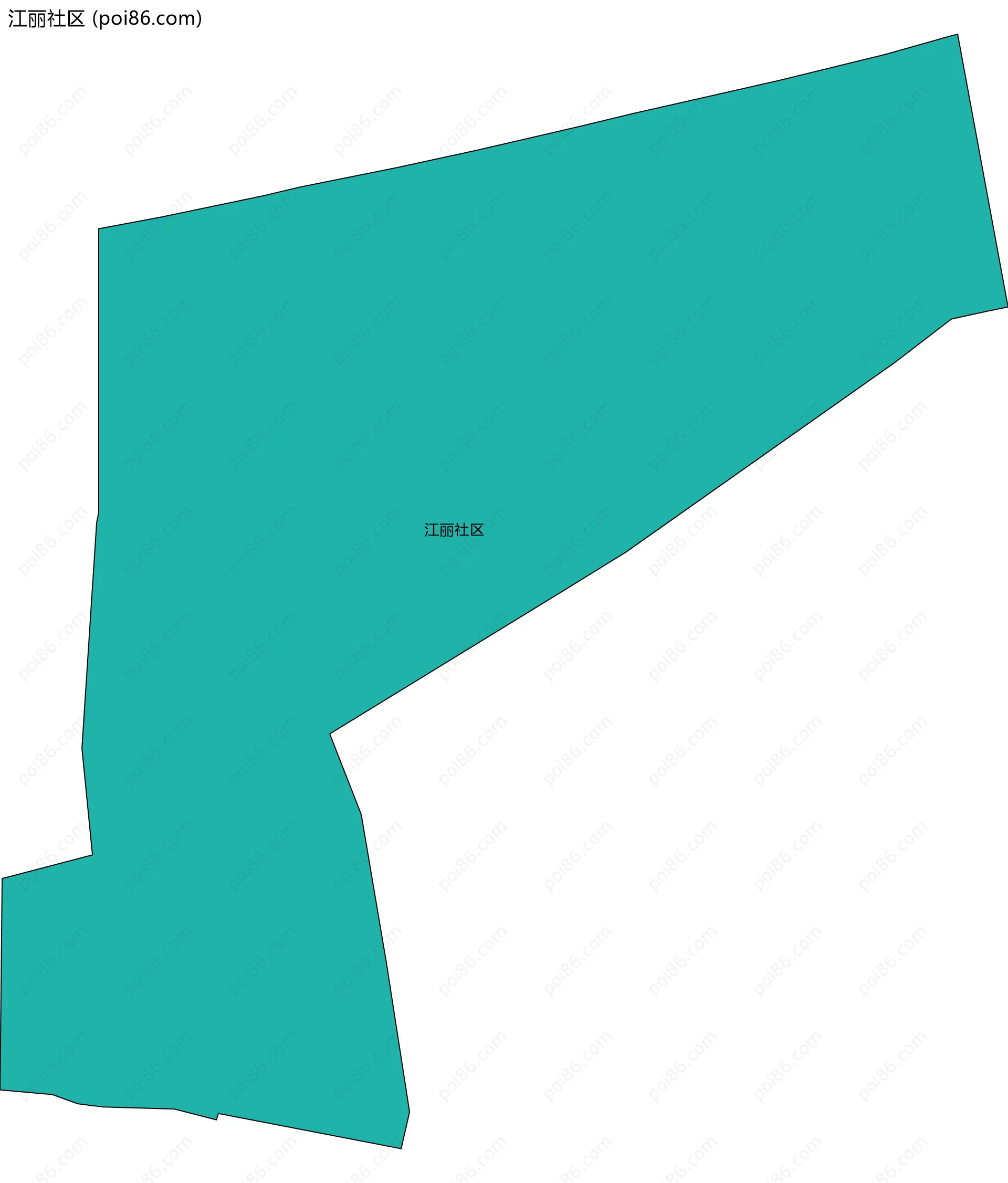 江丽社区边界地图