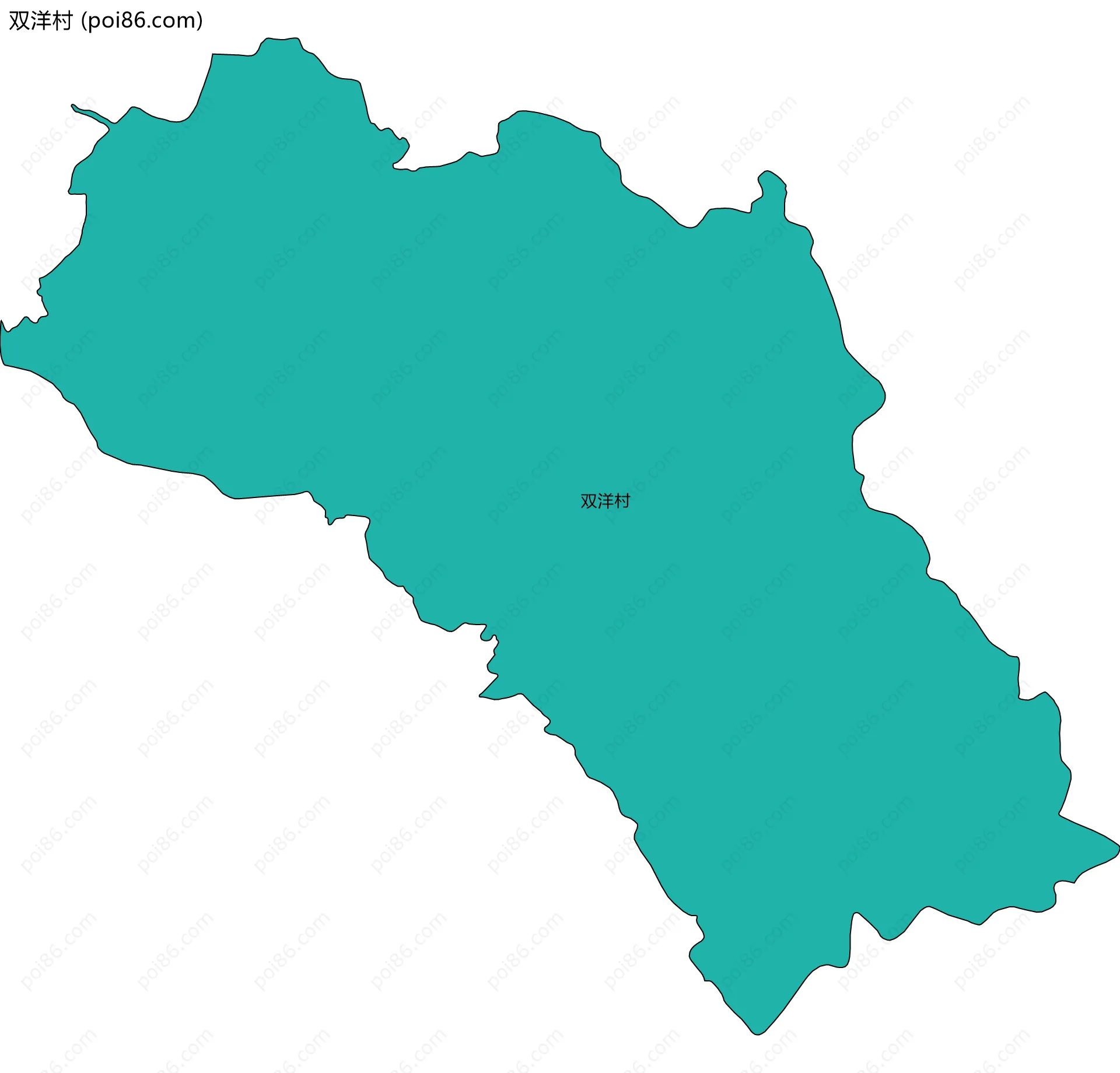 双洋村边界地图