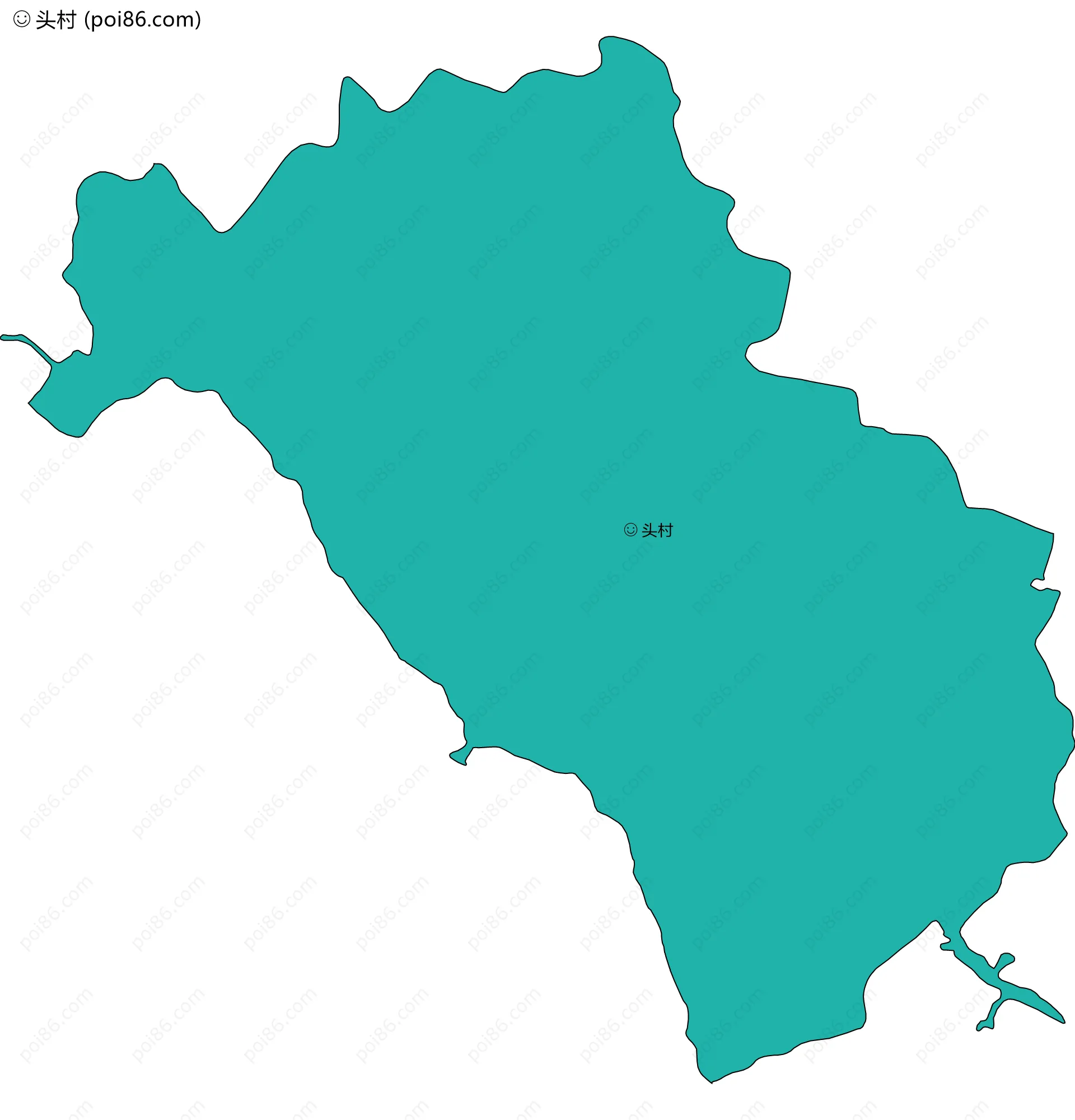 头村边界地图