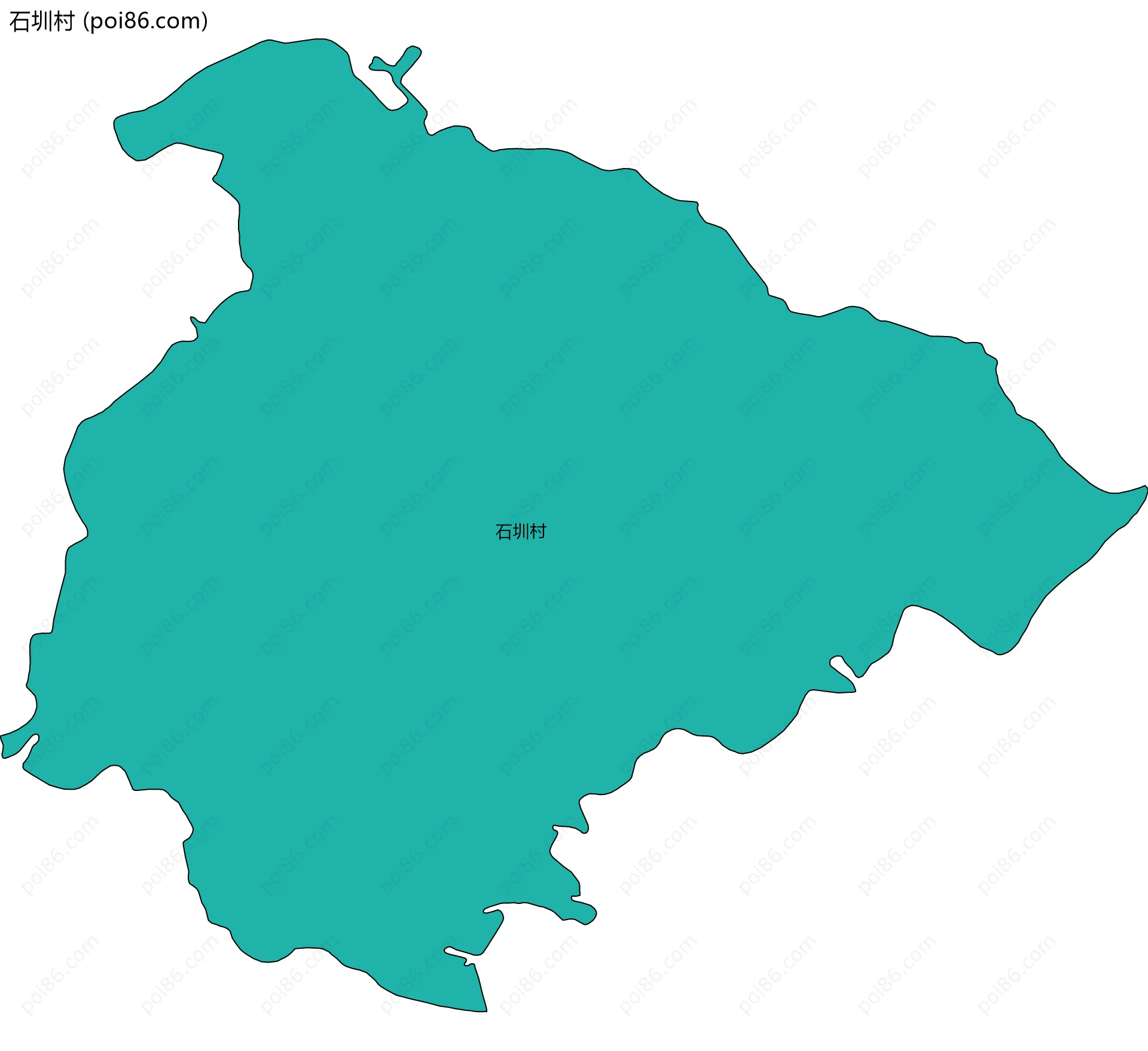 石圳村边界地图