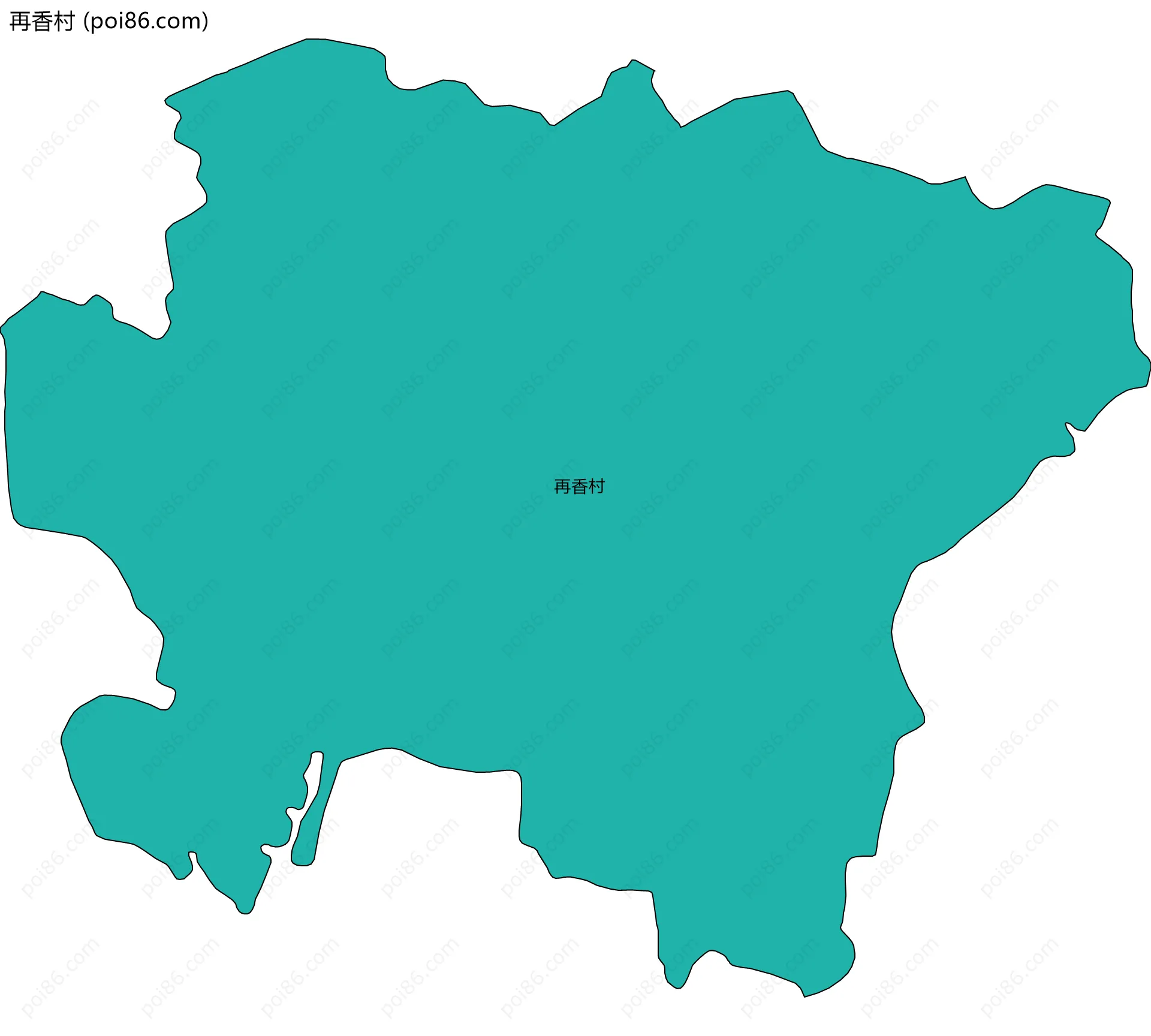 再香村边界地图