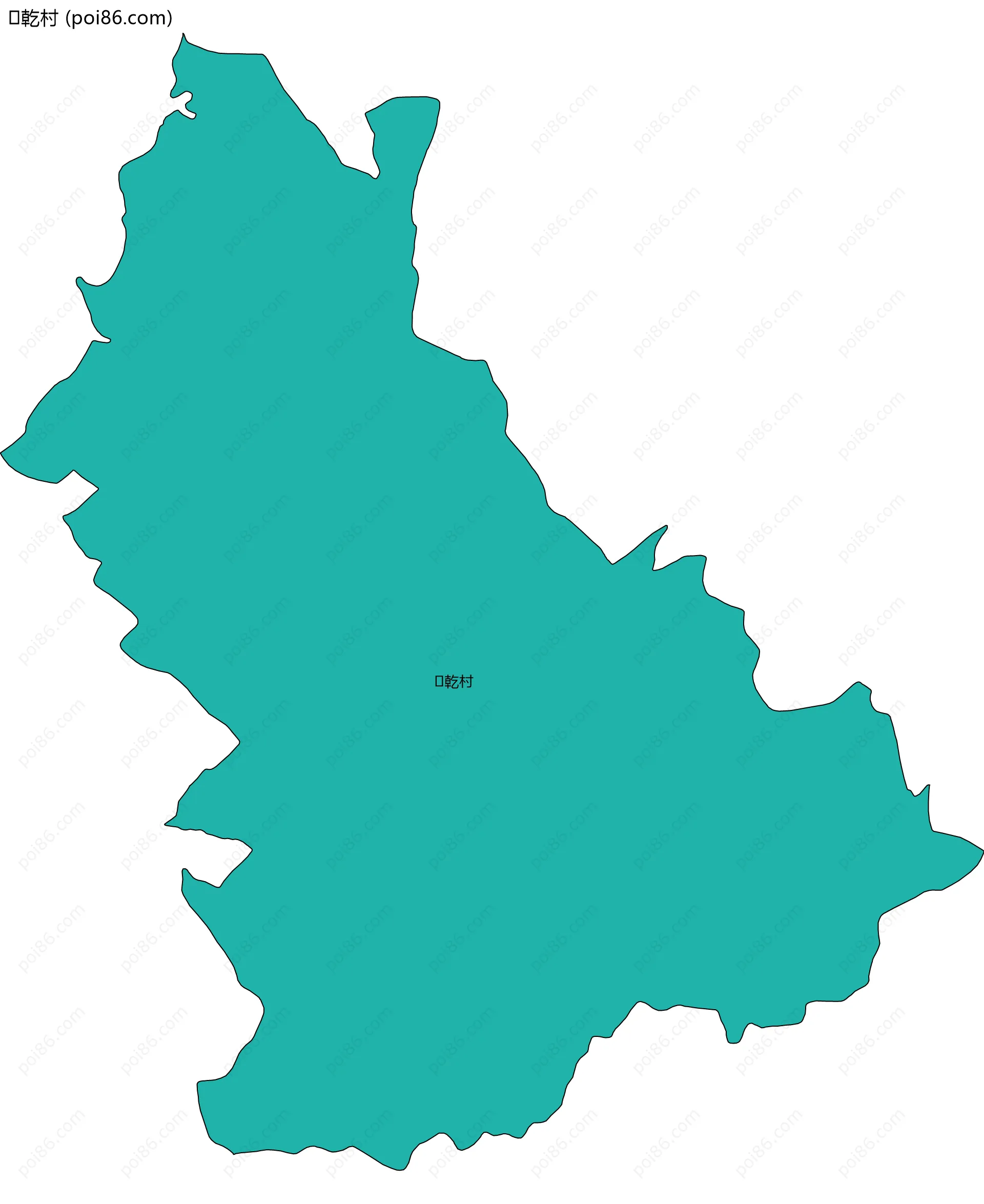 乾村边界地图