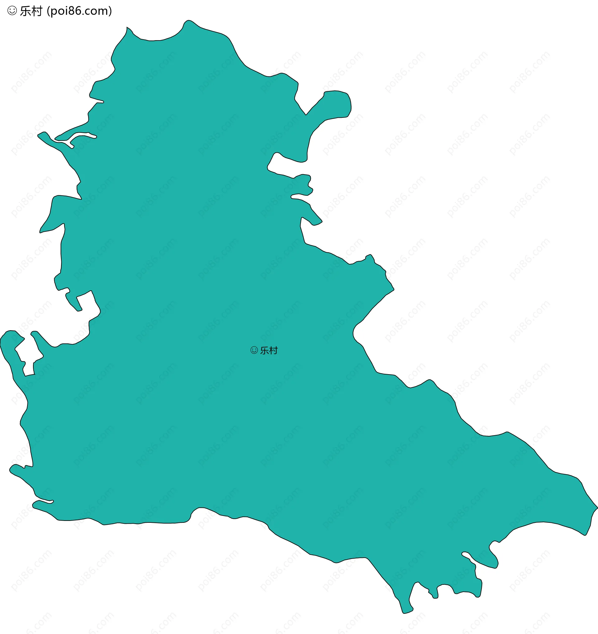 乐村边界地图
