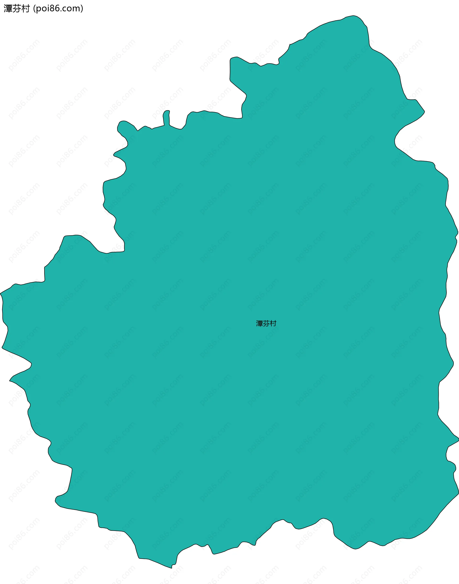 潭芬村边界地图