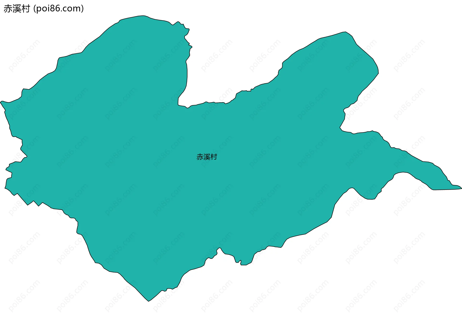 赤溪村边界地图