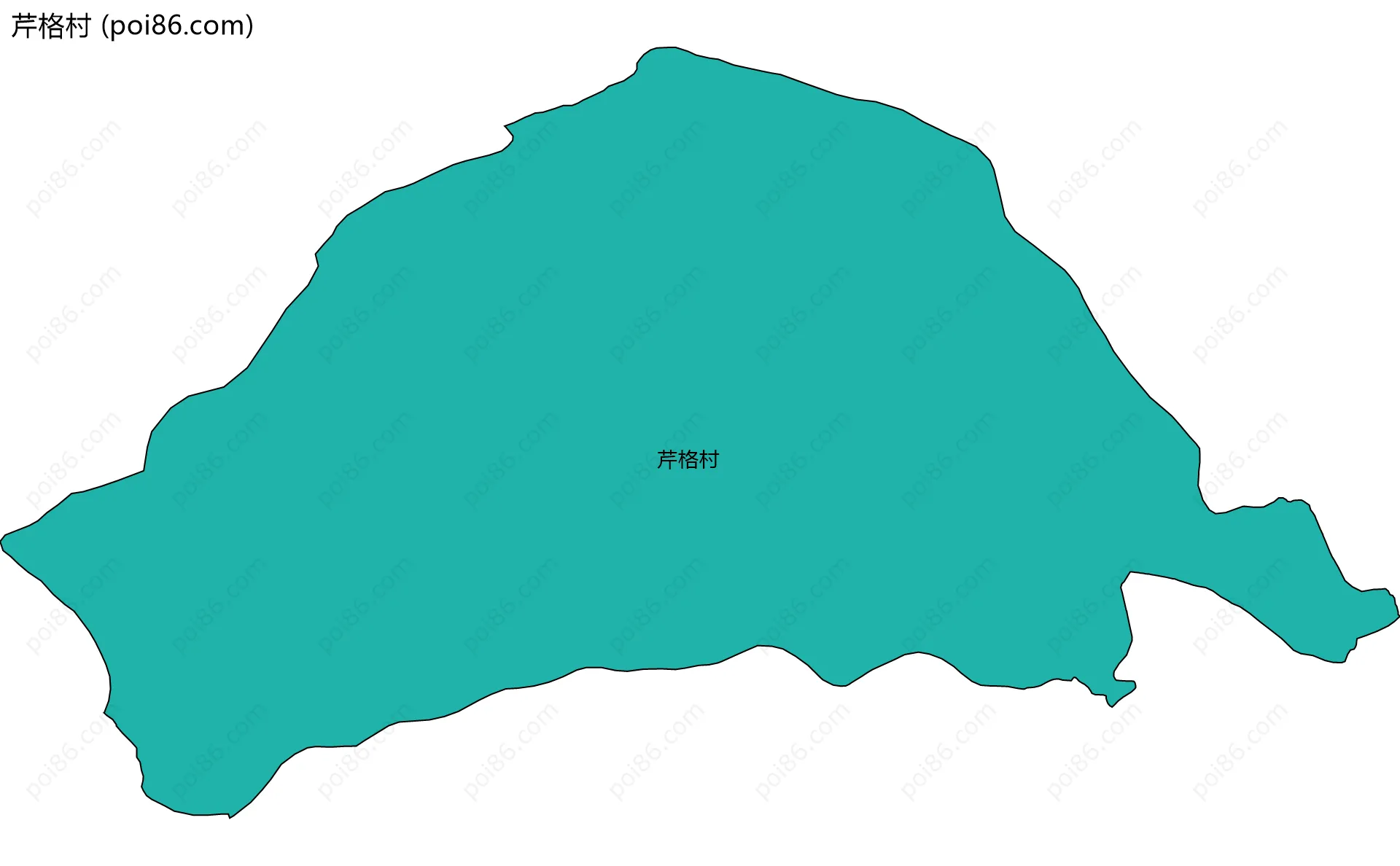 芹格村边界地图