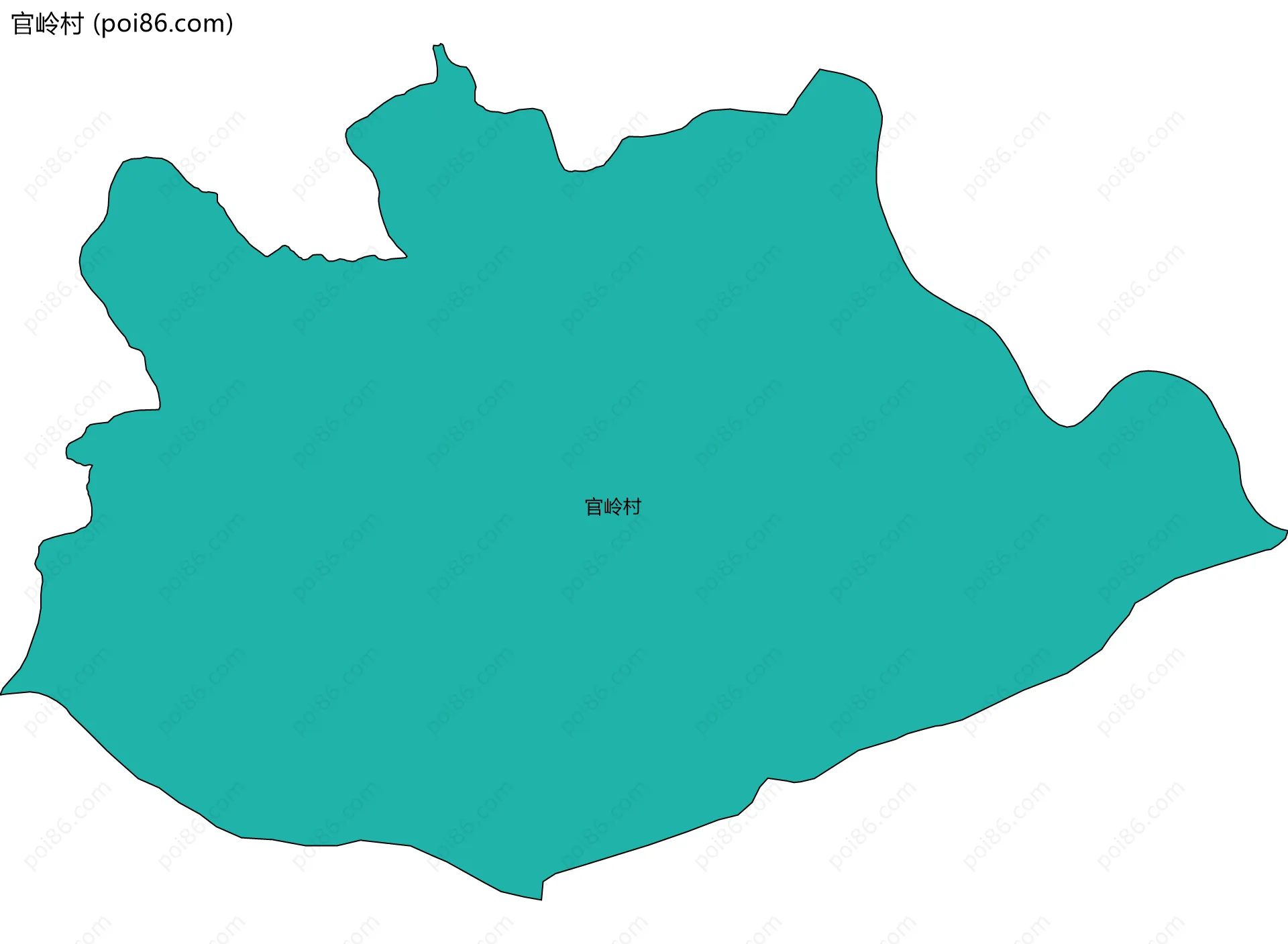 官岭村边界地图