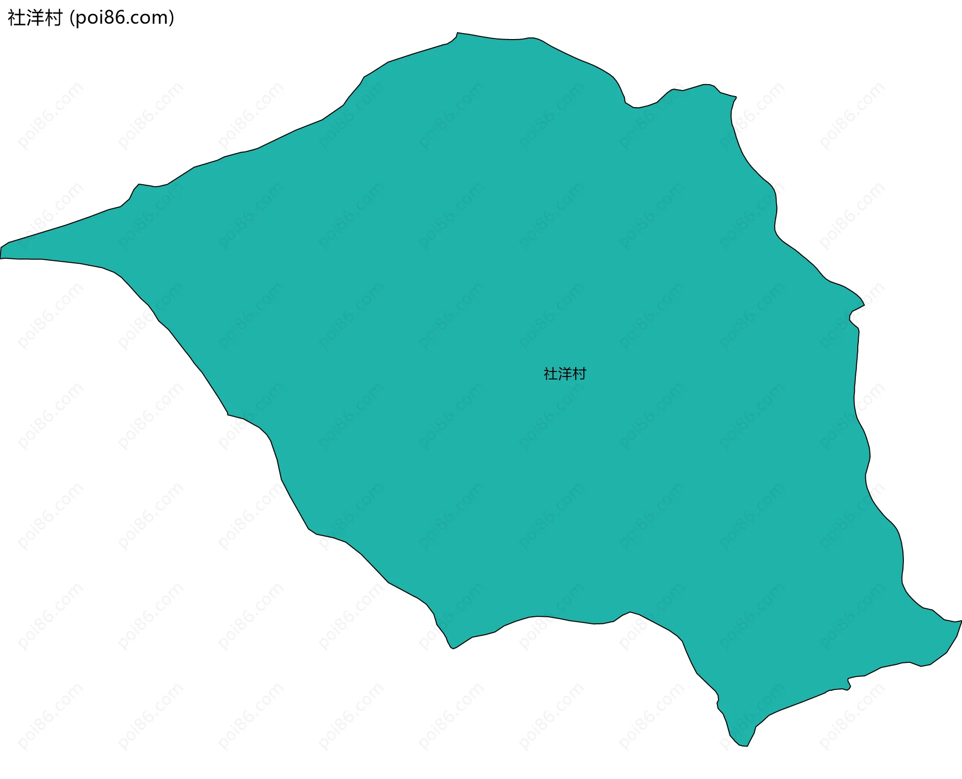 社洋村边界地图