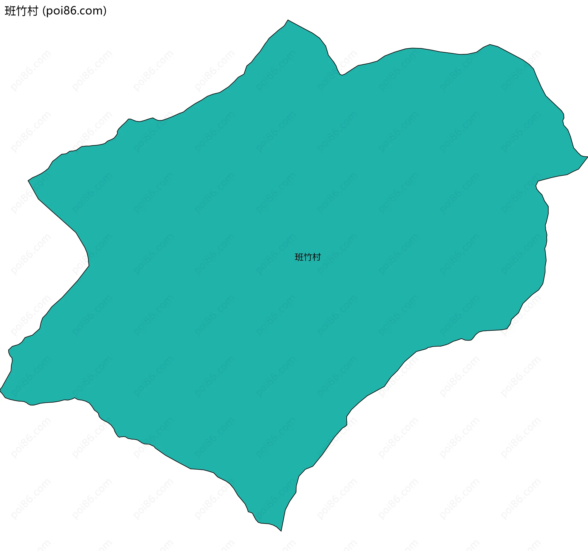 班竹村边界地图