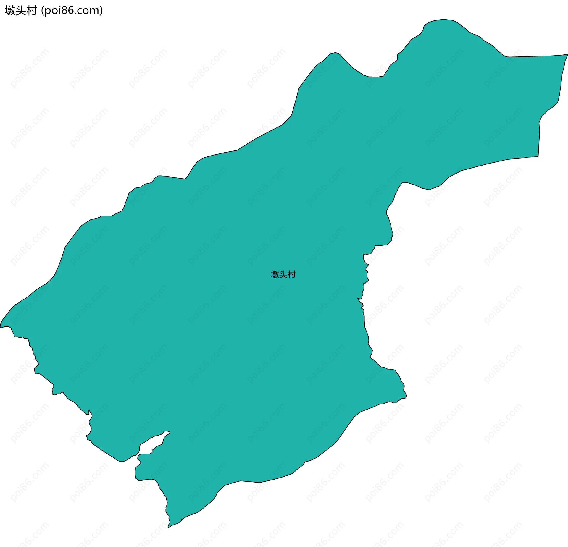 墩头村边界地图