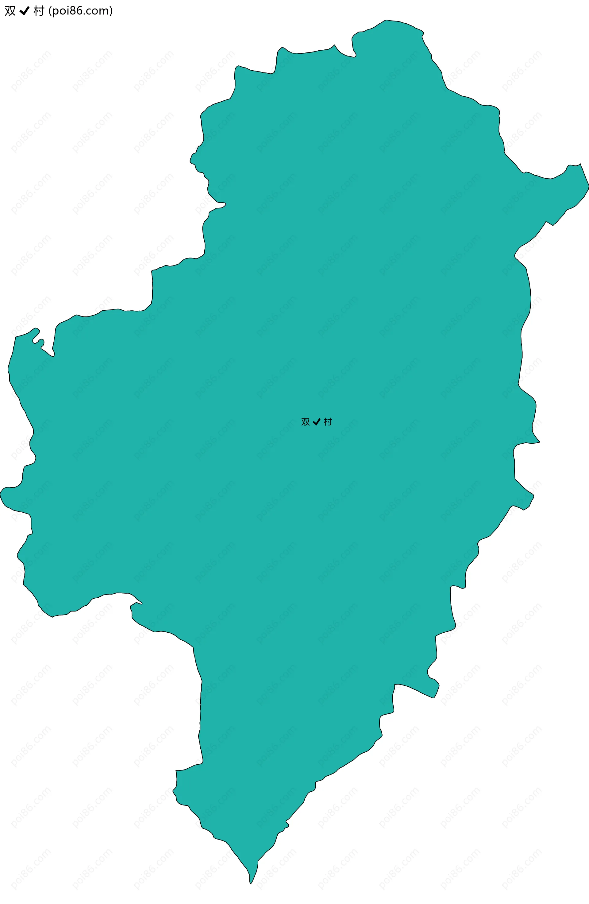 双村边界地图