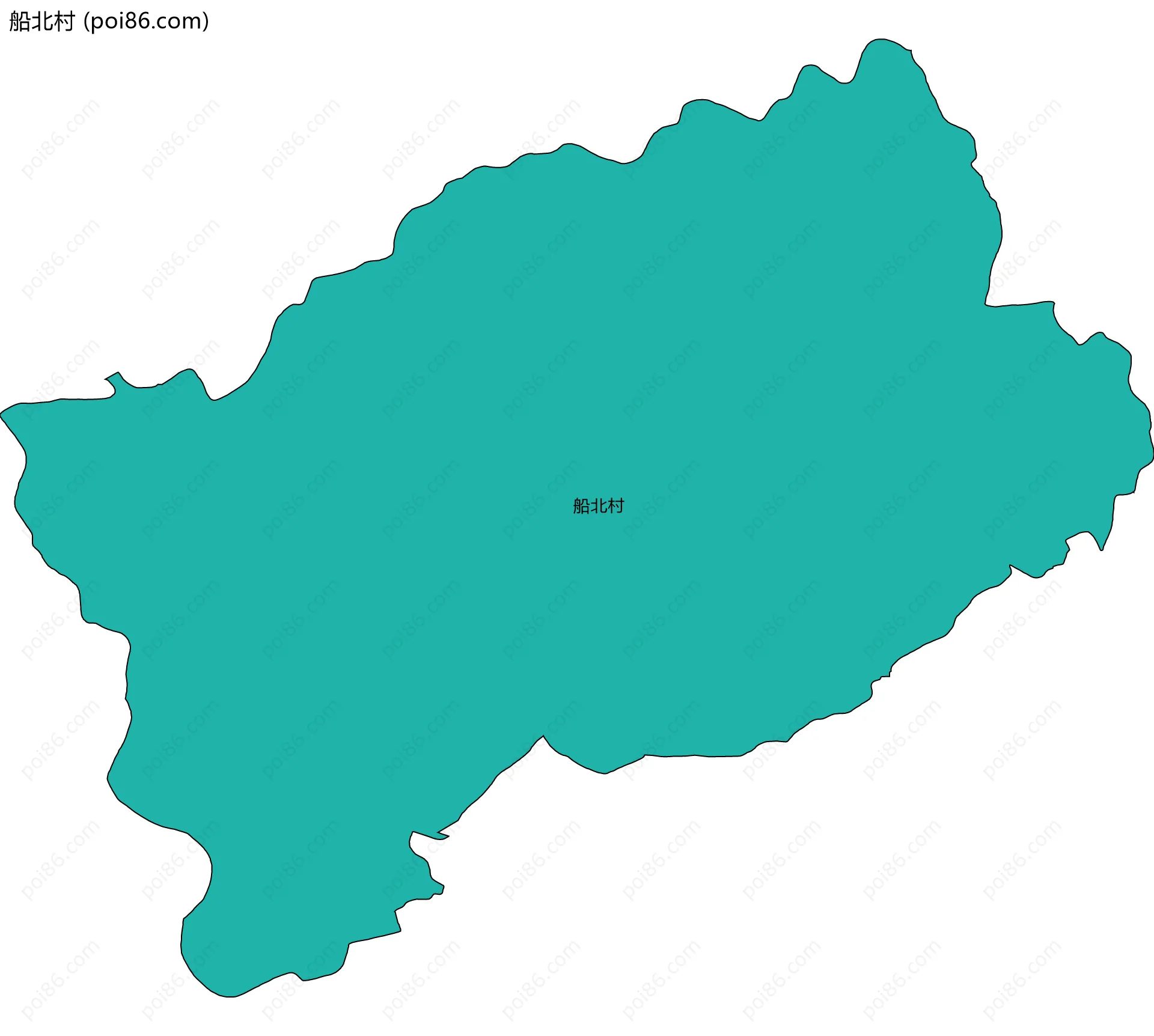 船北村边界地图