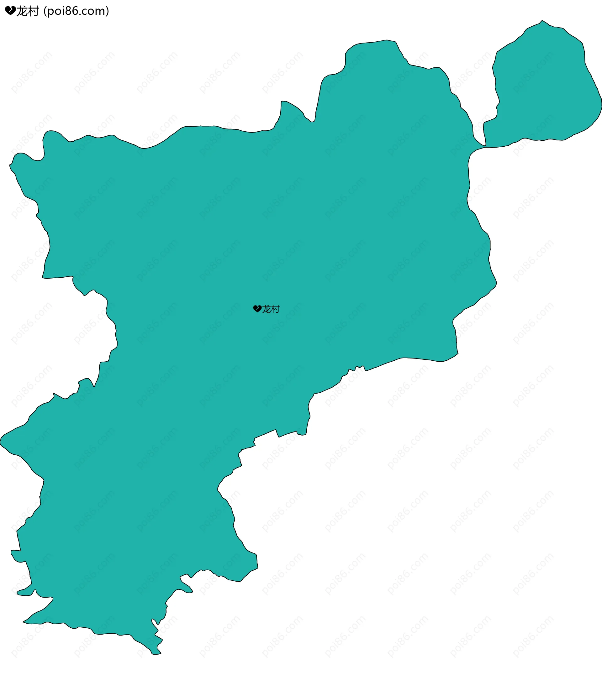 龙村边界地图