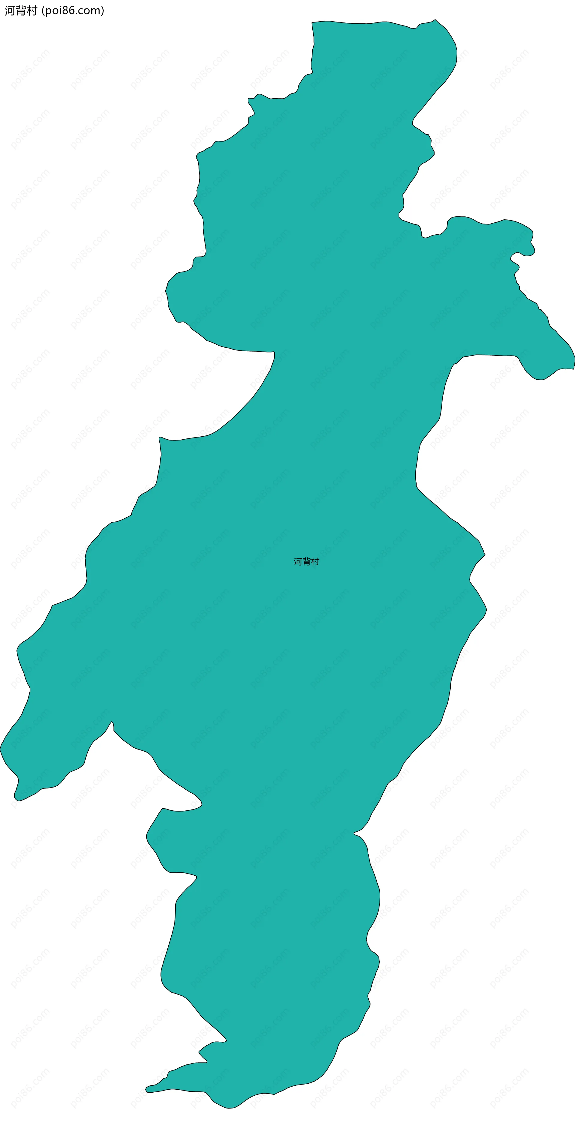 河背村边界地图