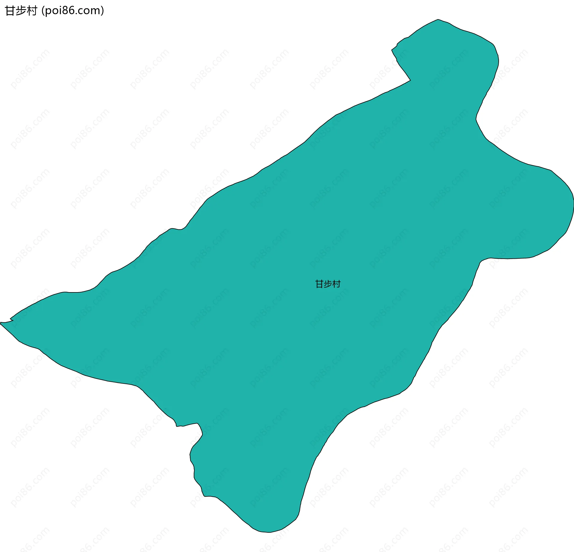 甘步村边界地图