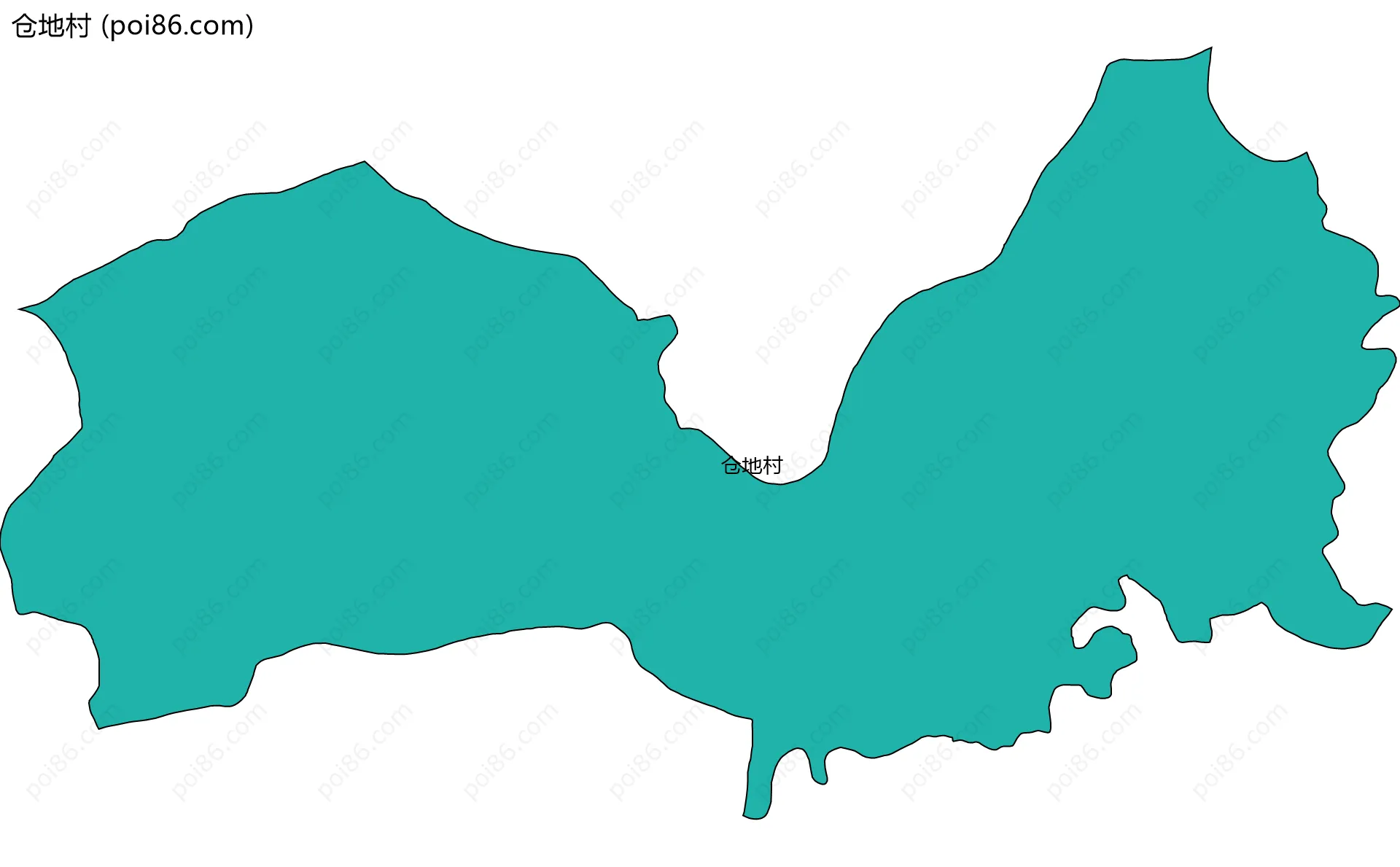 仓地村边界地图