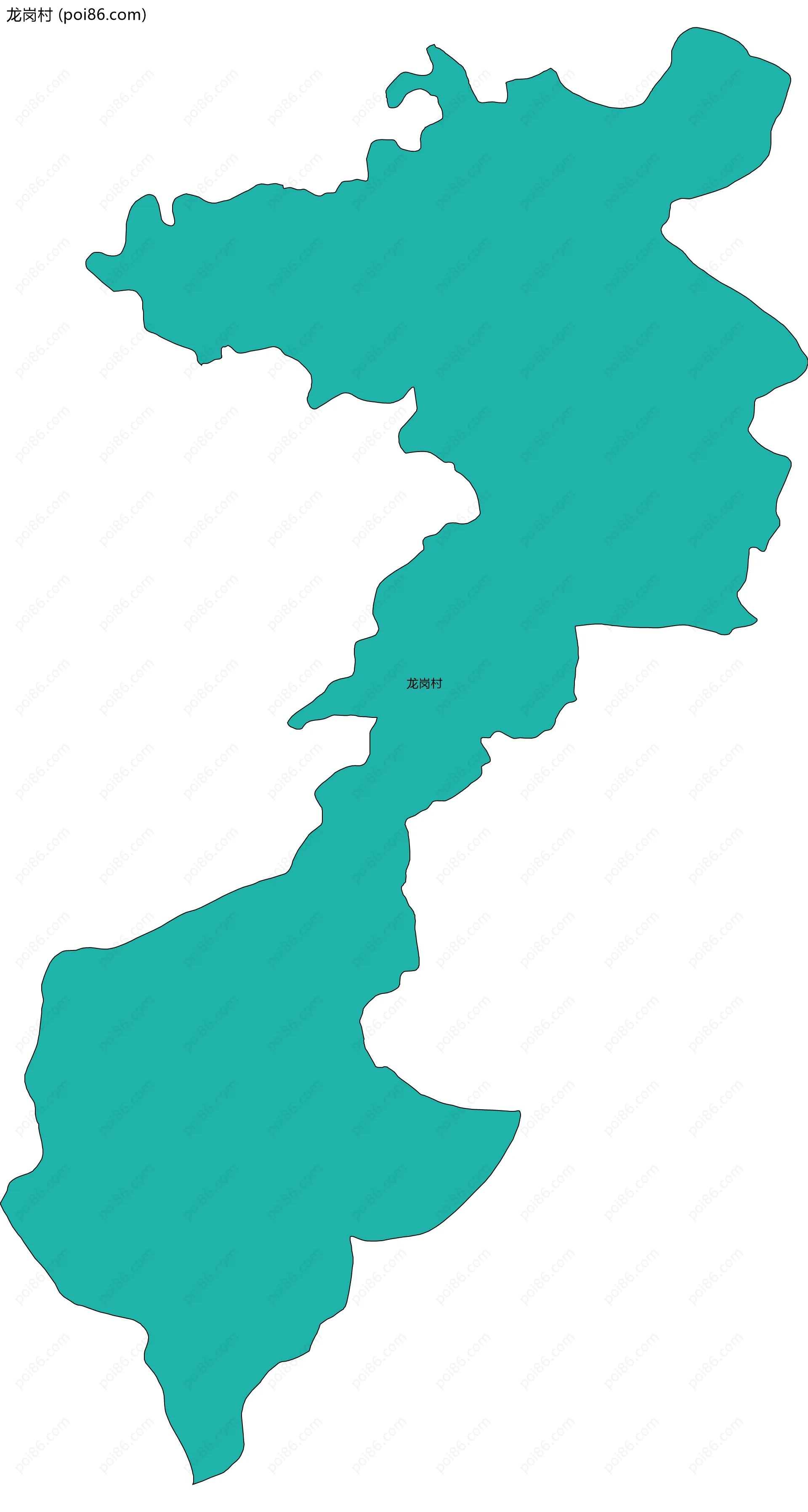 龙岗村边界地图