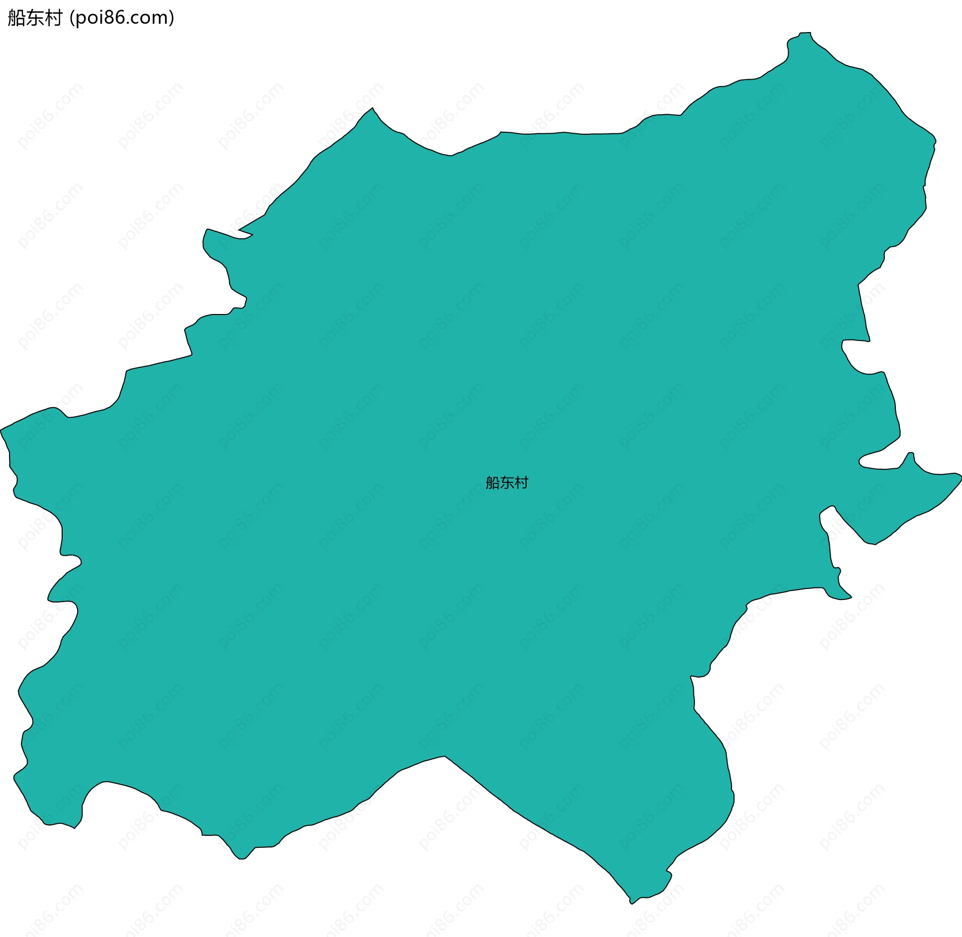 船东村边界地图