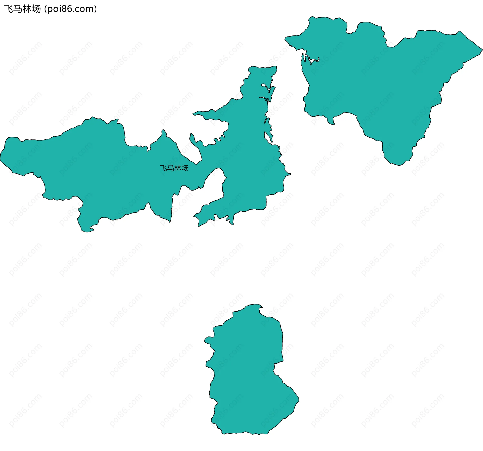 飞马林场边界地图