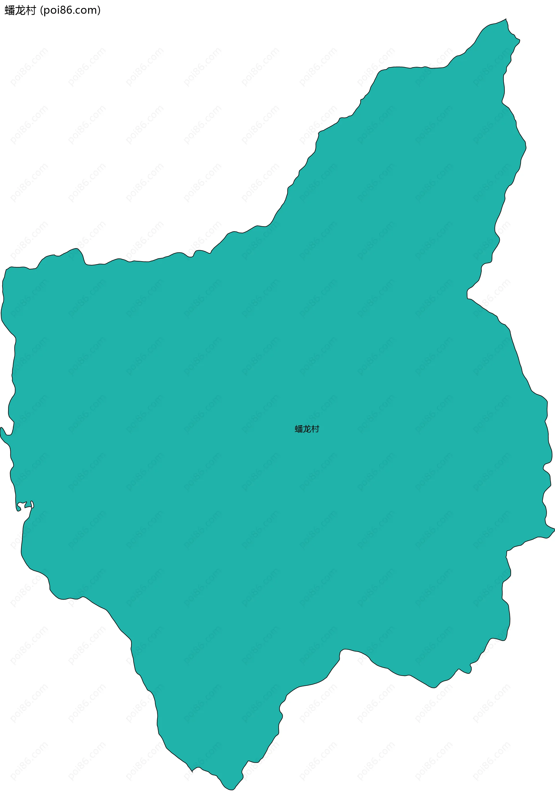 蟠龙村边界地图