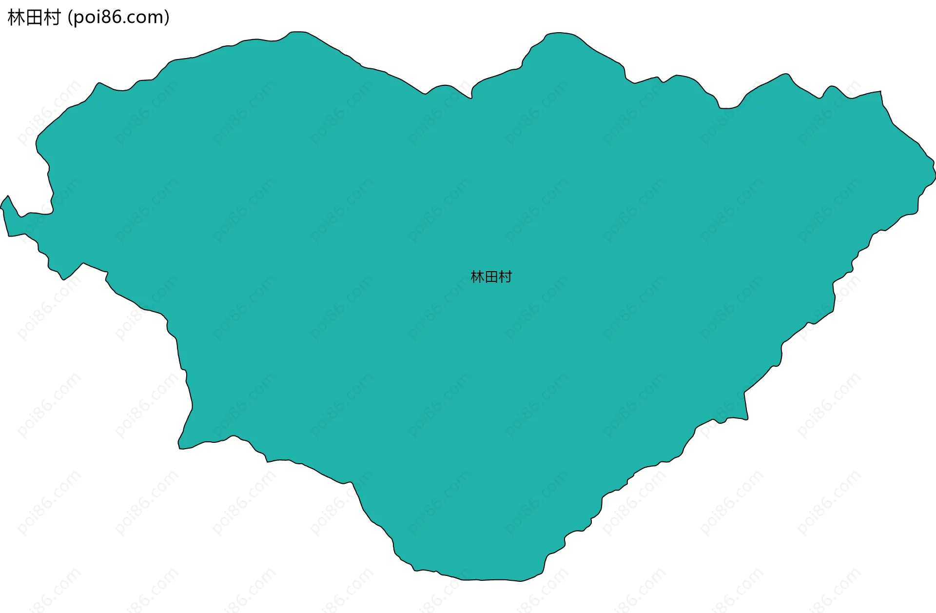 林田村边界地图