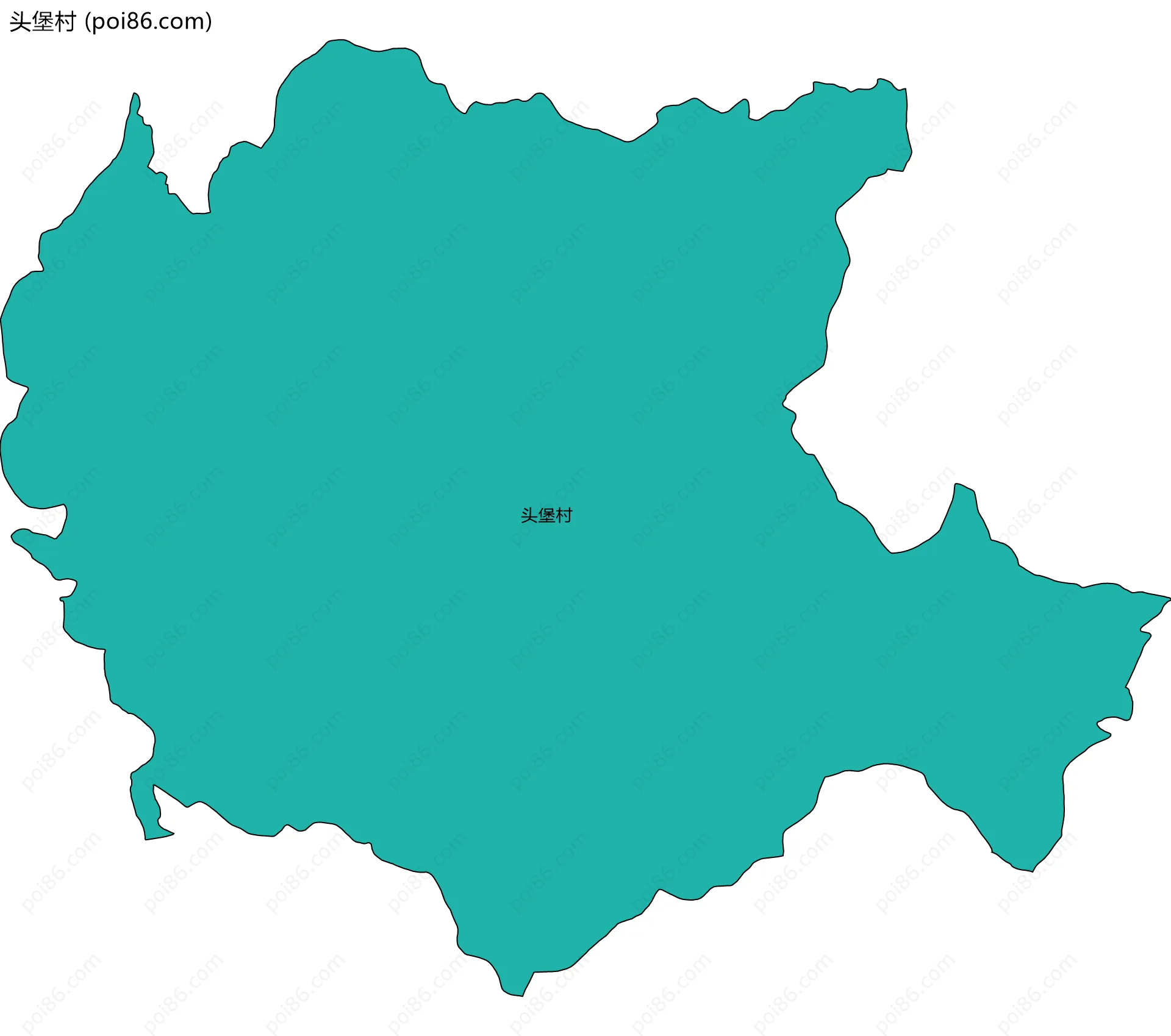 头堡村边界地图