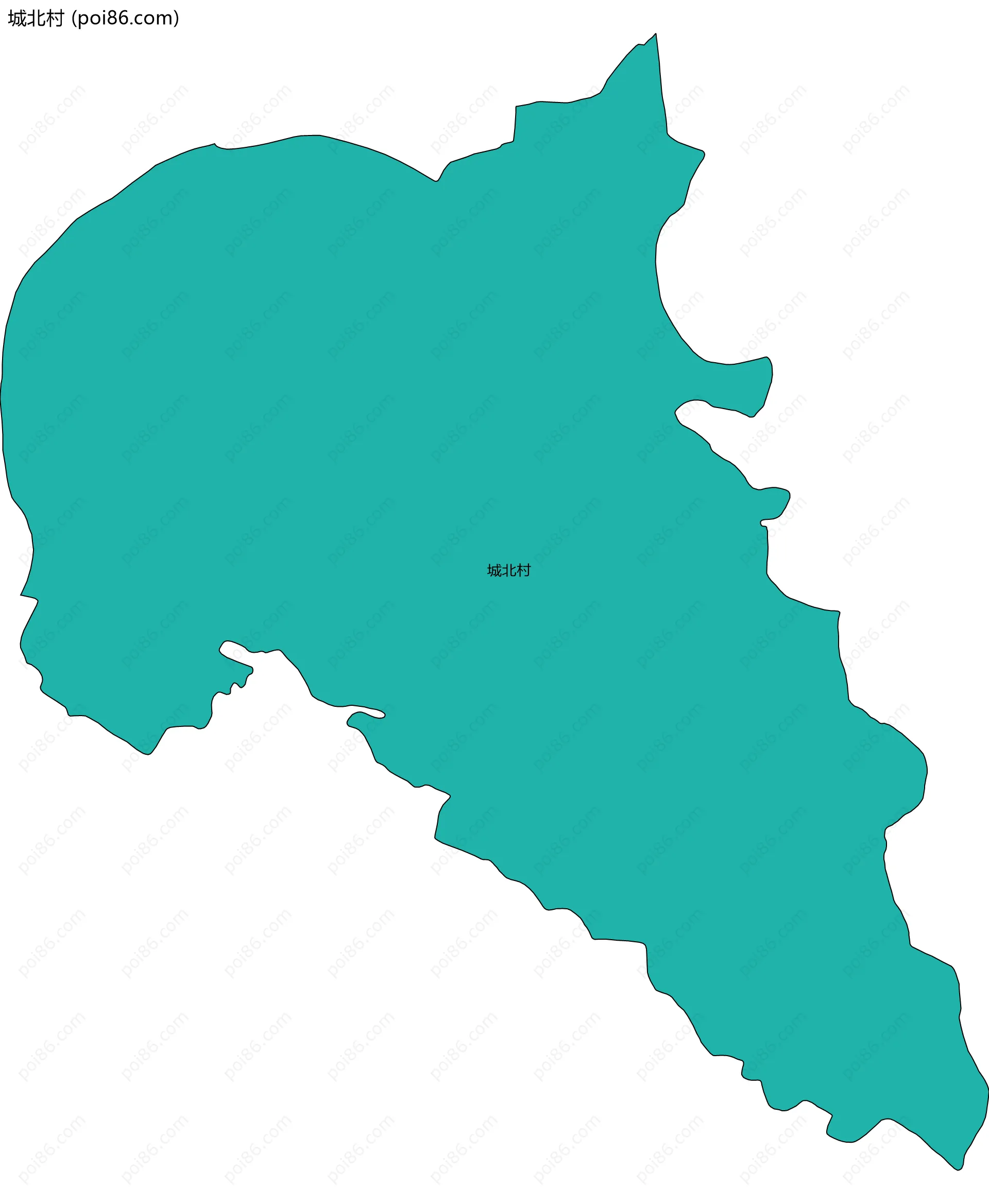 城北村边界地图