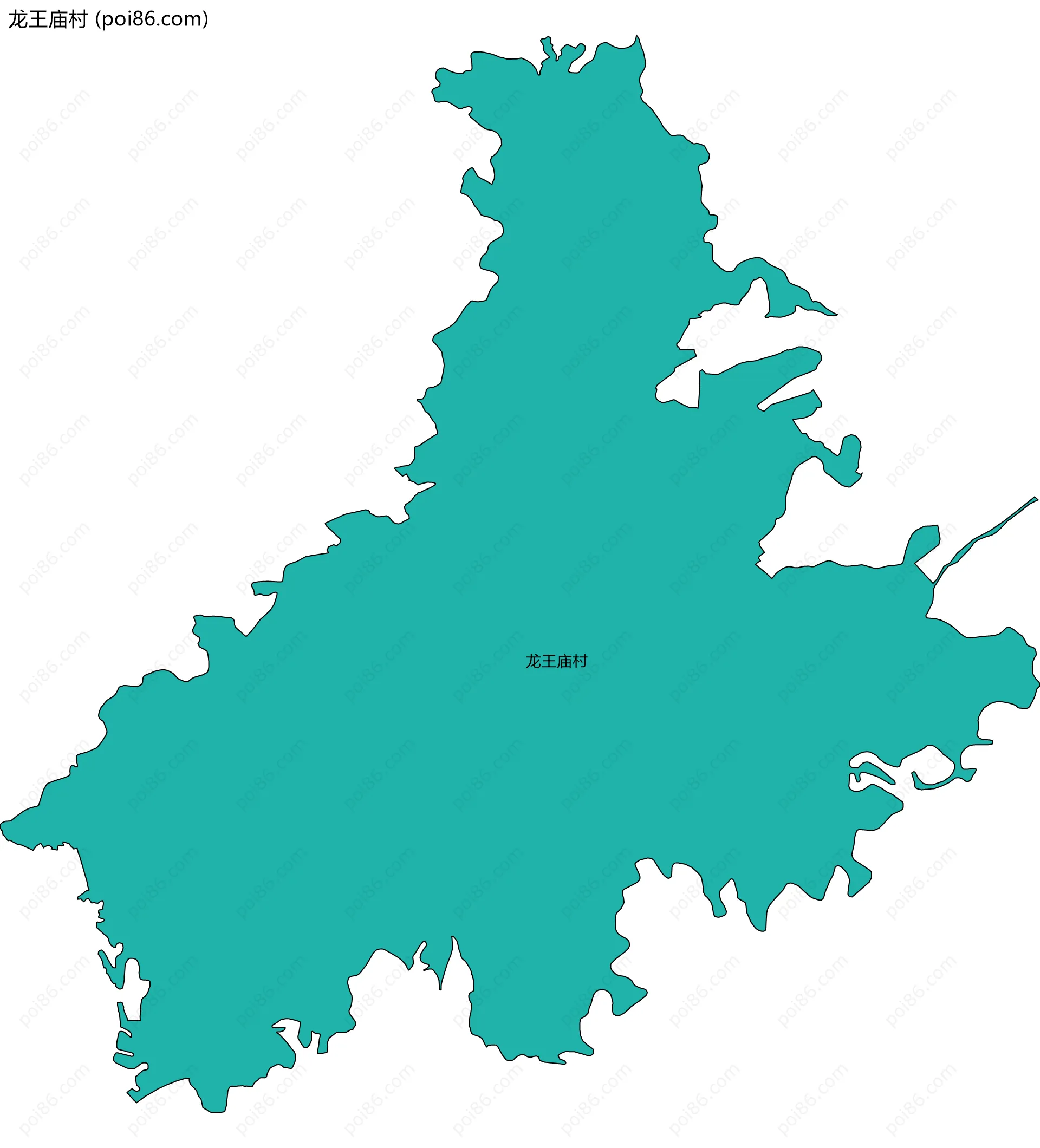 龙王庙村边界地图