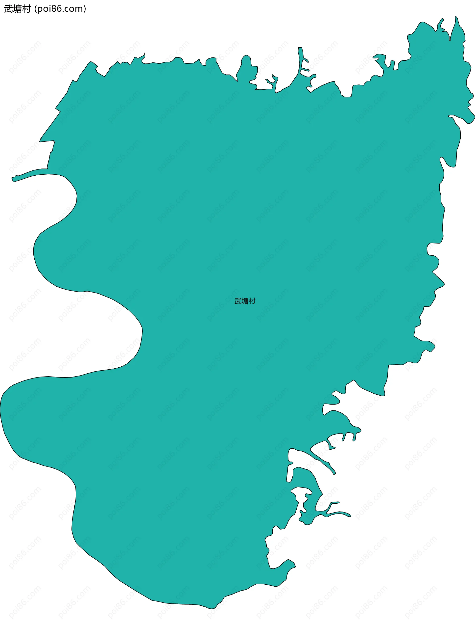 武塘村边界地图