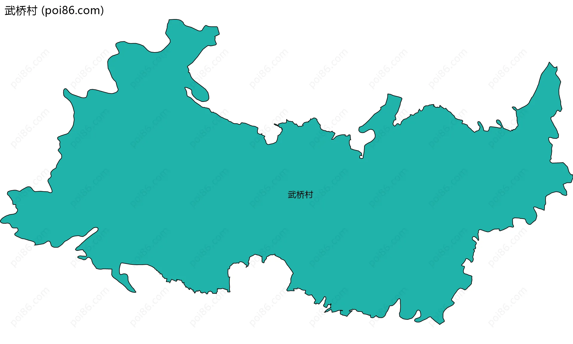 武桥村边界地图