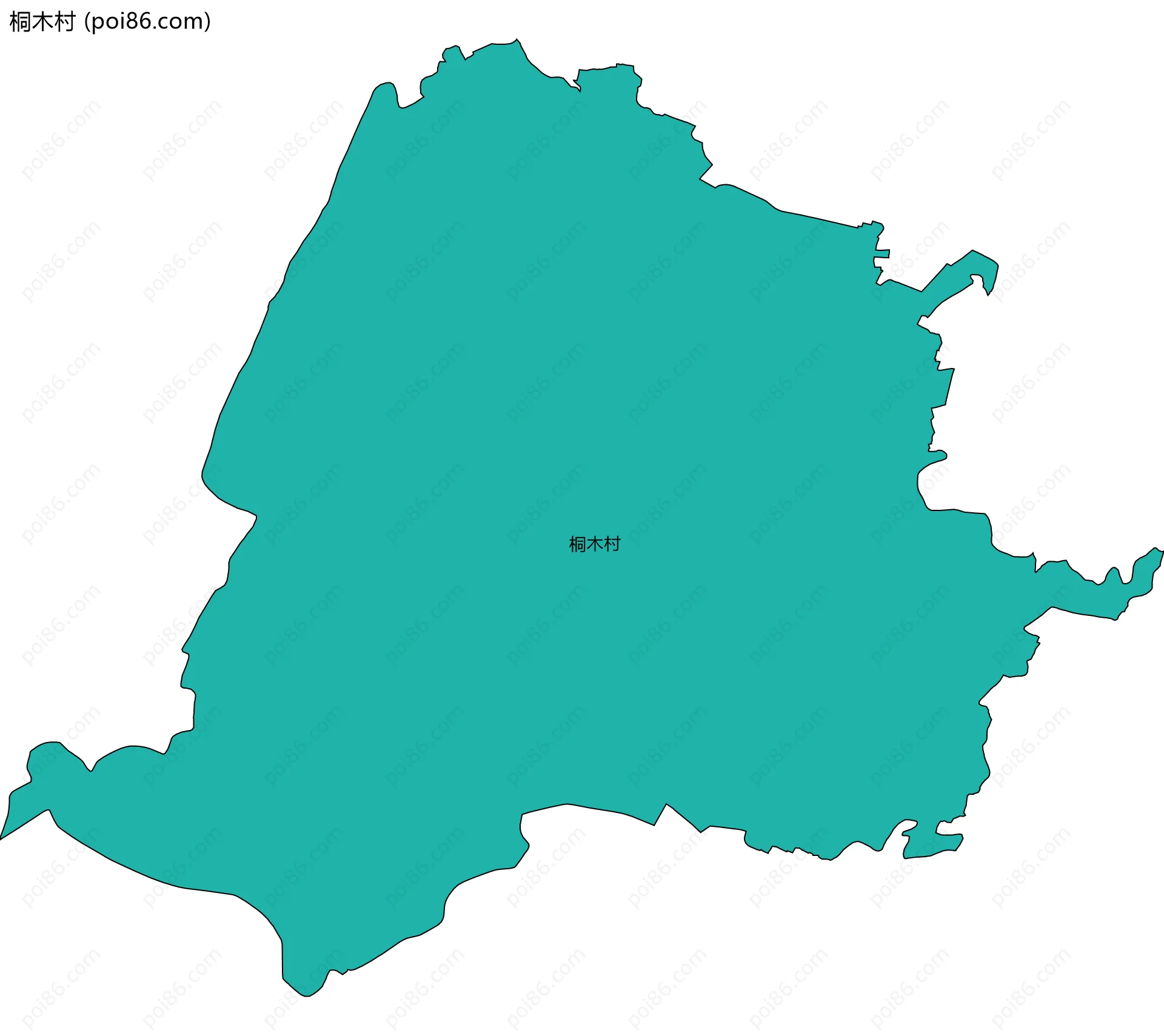 桐木村边界地图