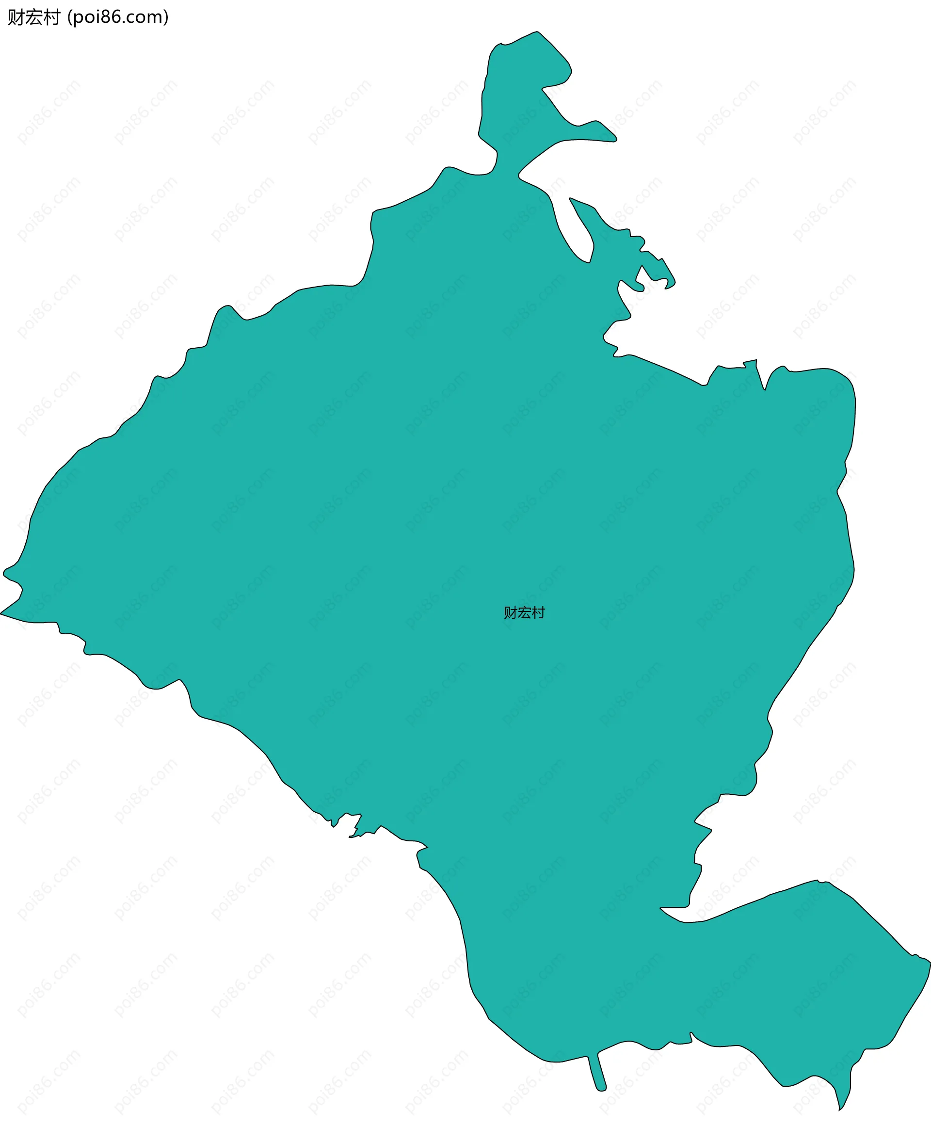 财宏村边界地图