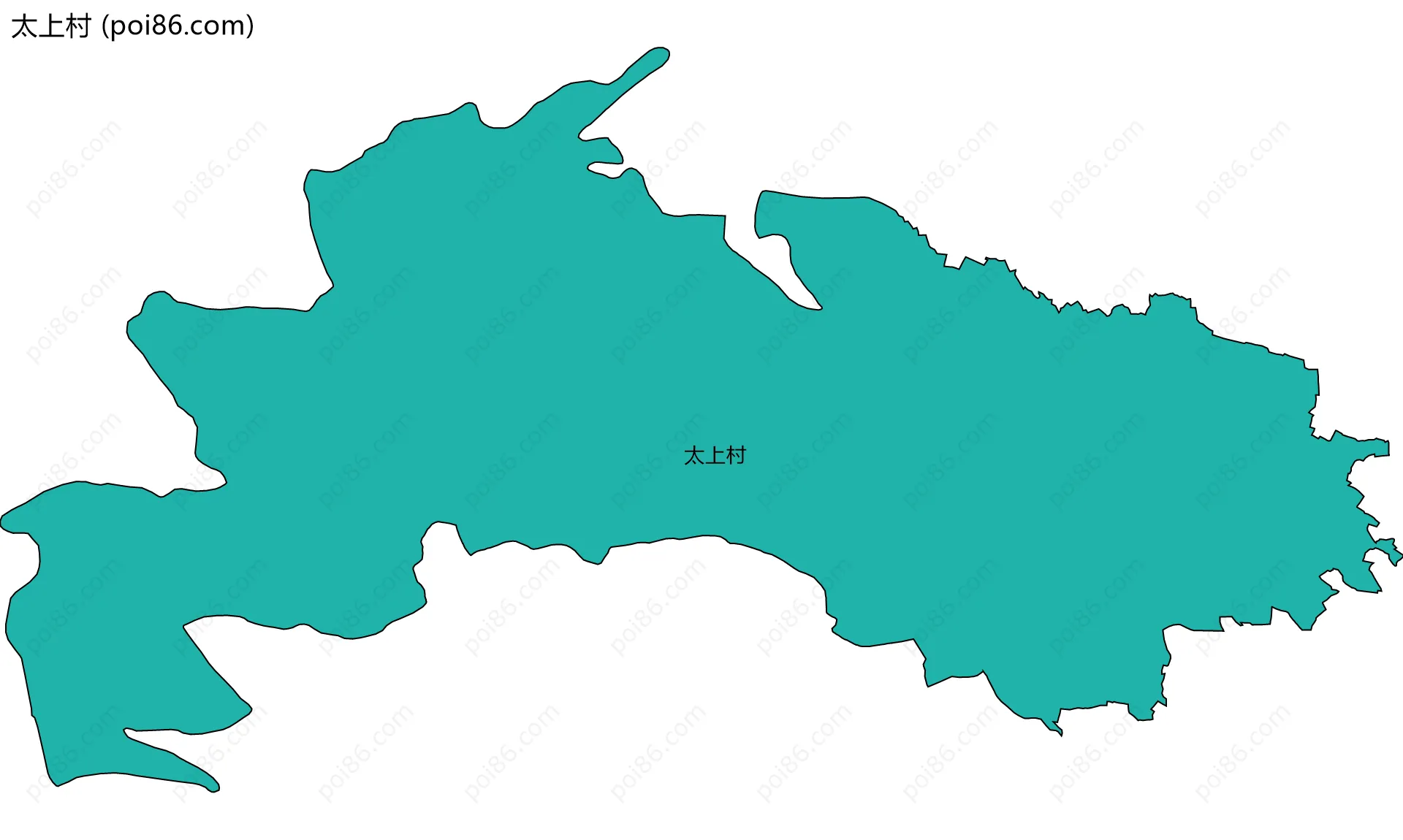 太上村边界地图