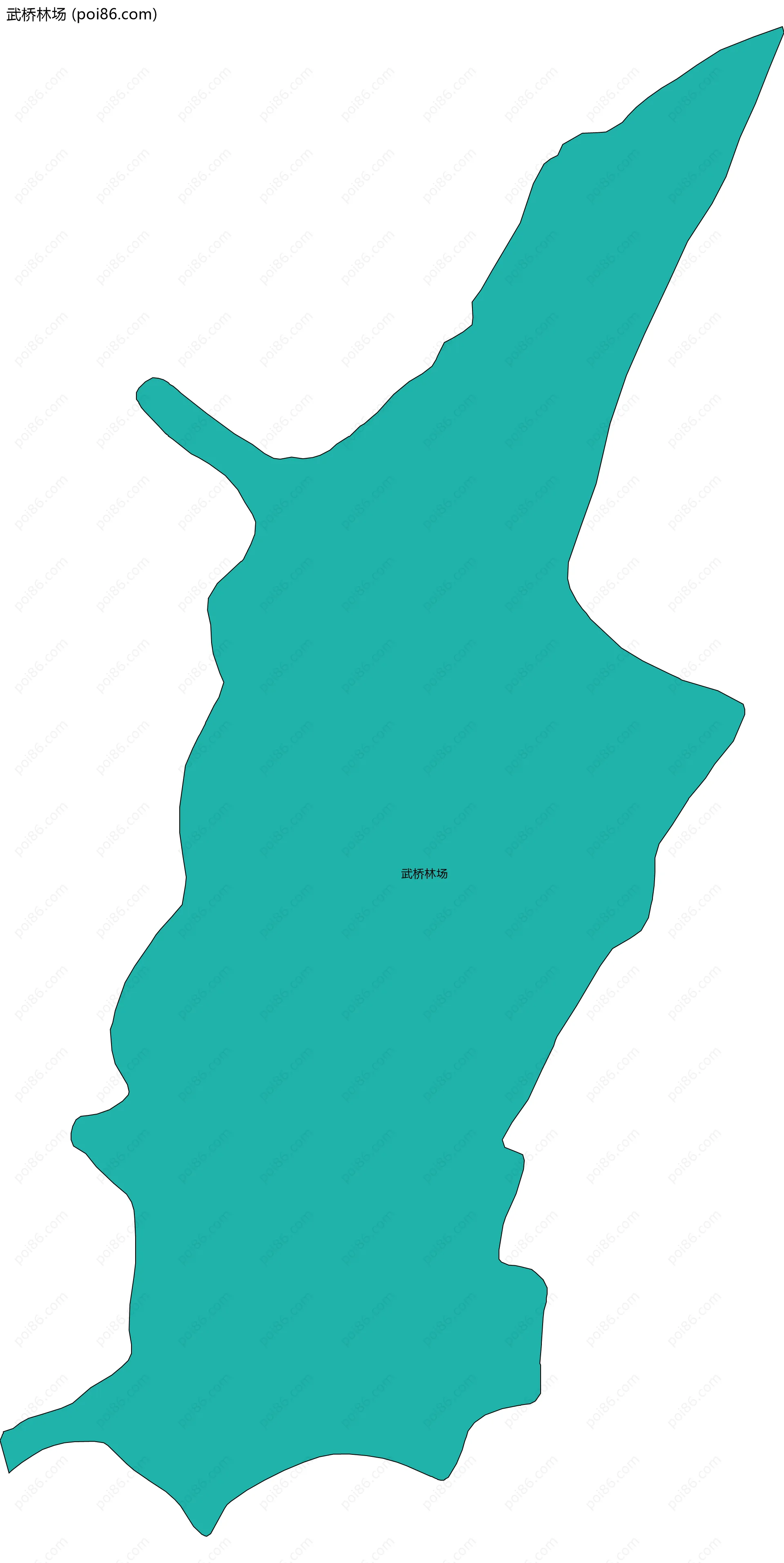 武桥林场边界地图