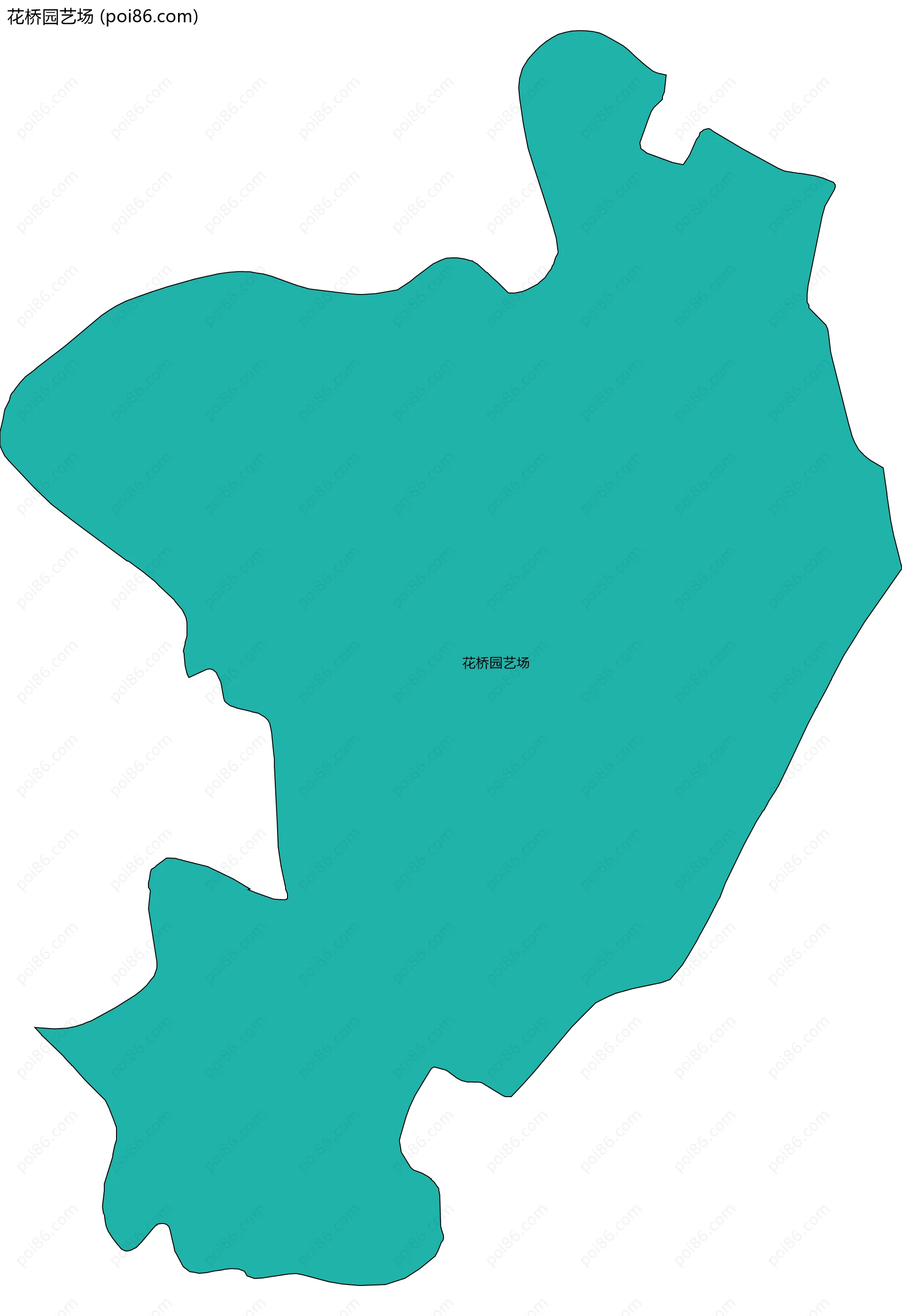 花桥园艺场边界地图