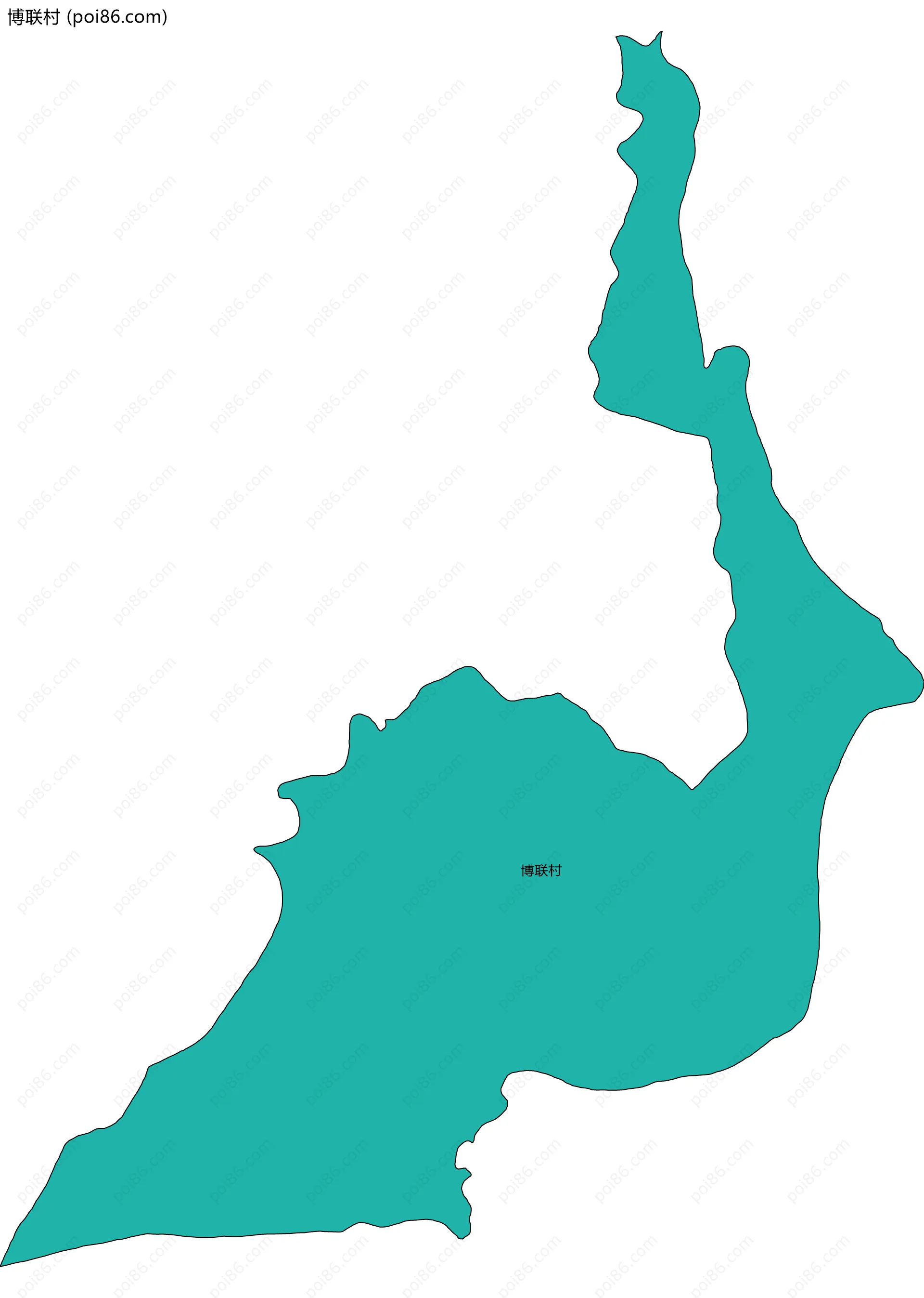 博联村边界地图