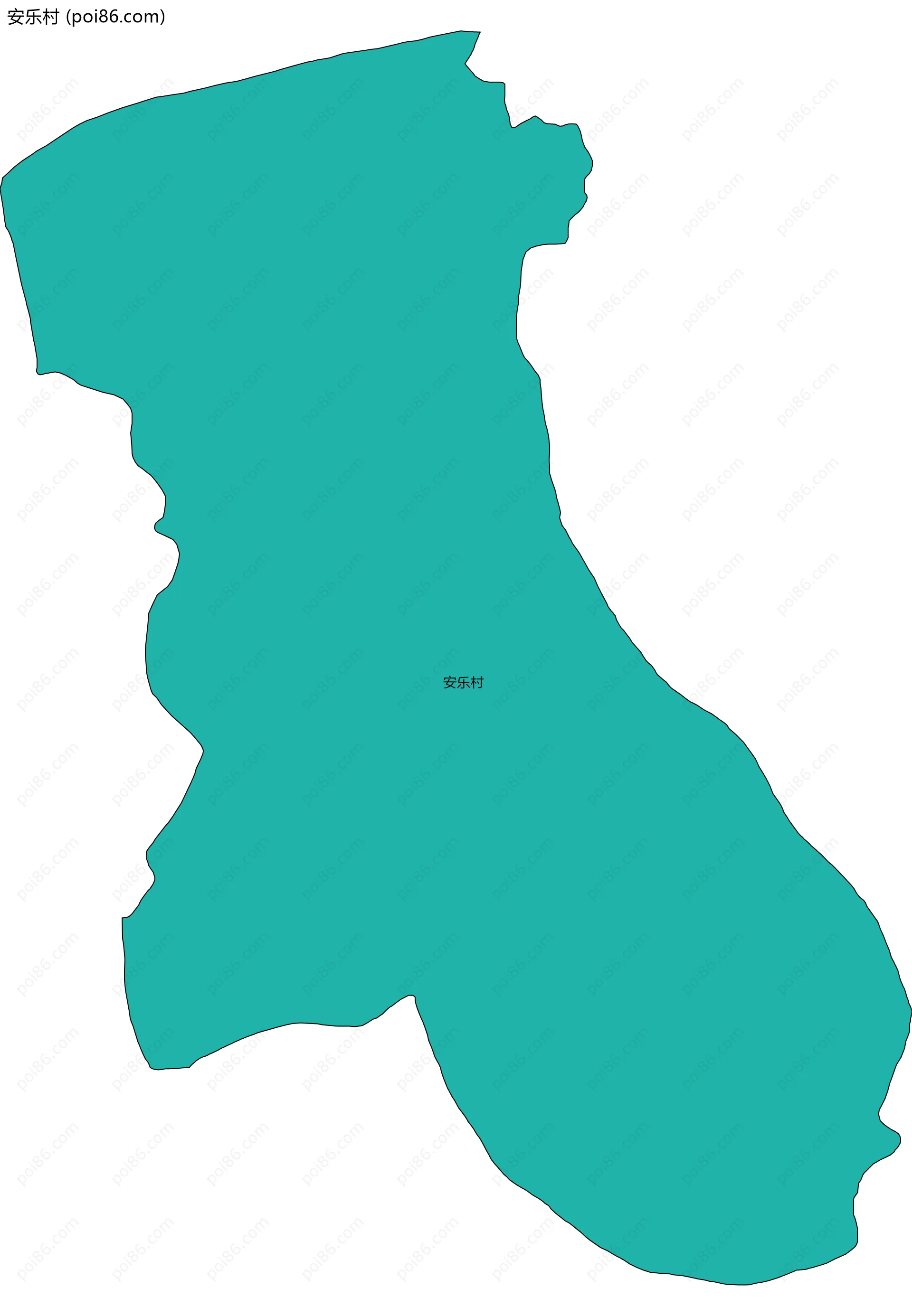 安乐村边界地图