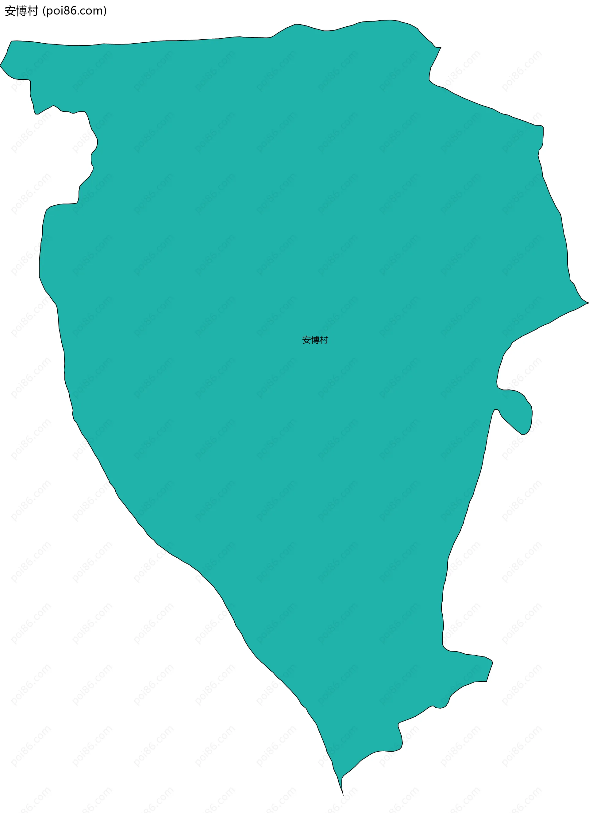安博村边界地图