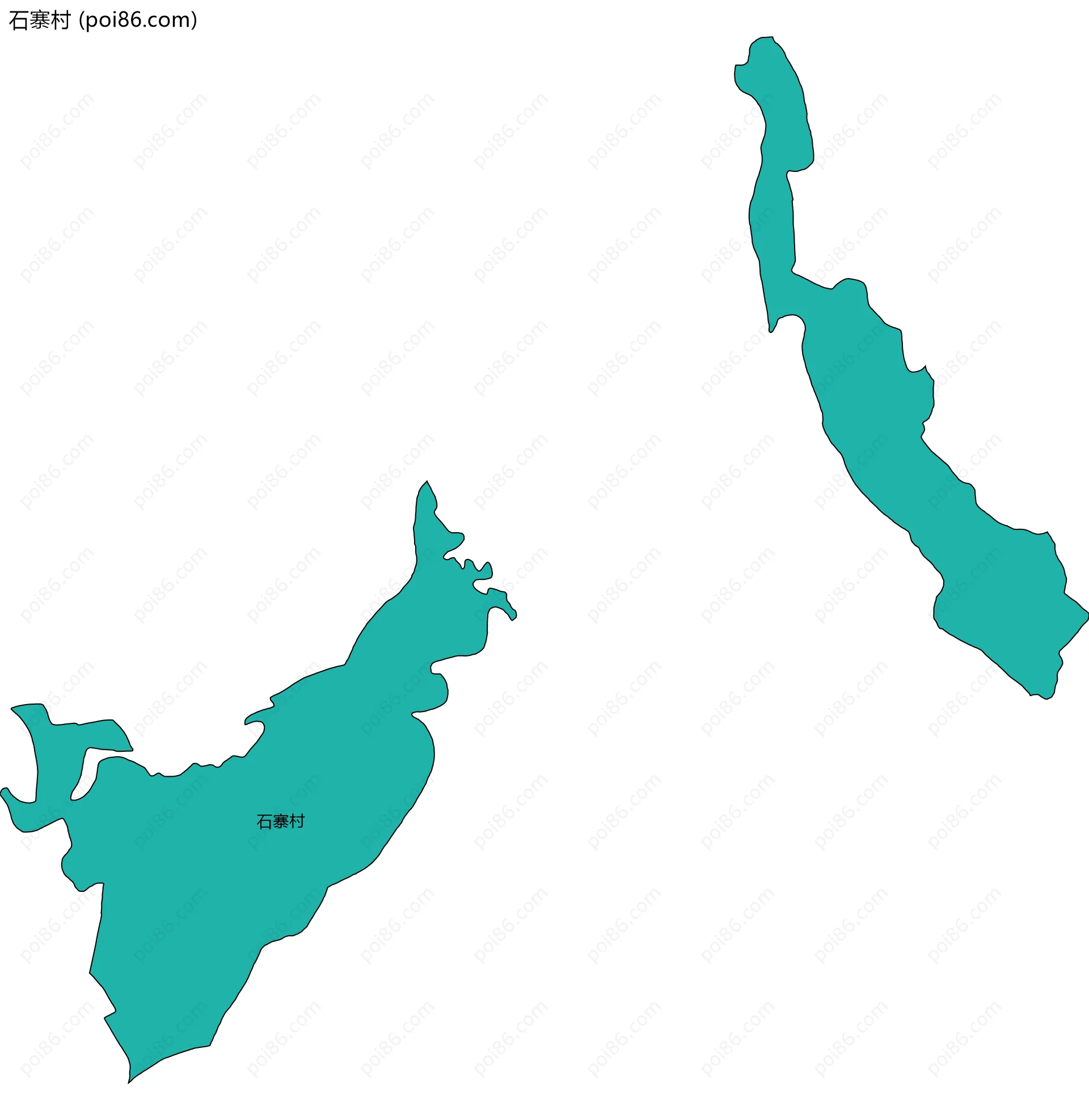 石寨村边界地图