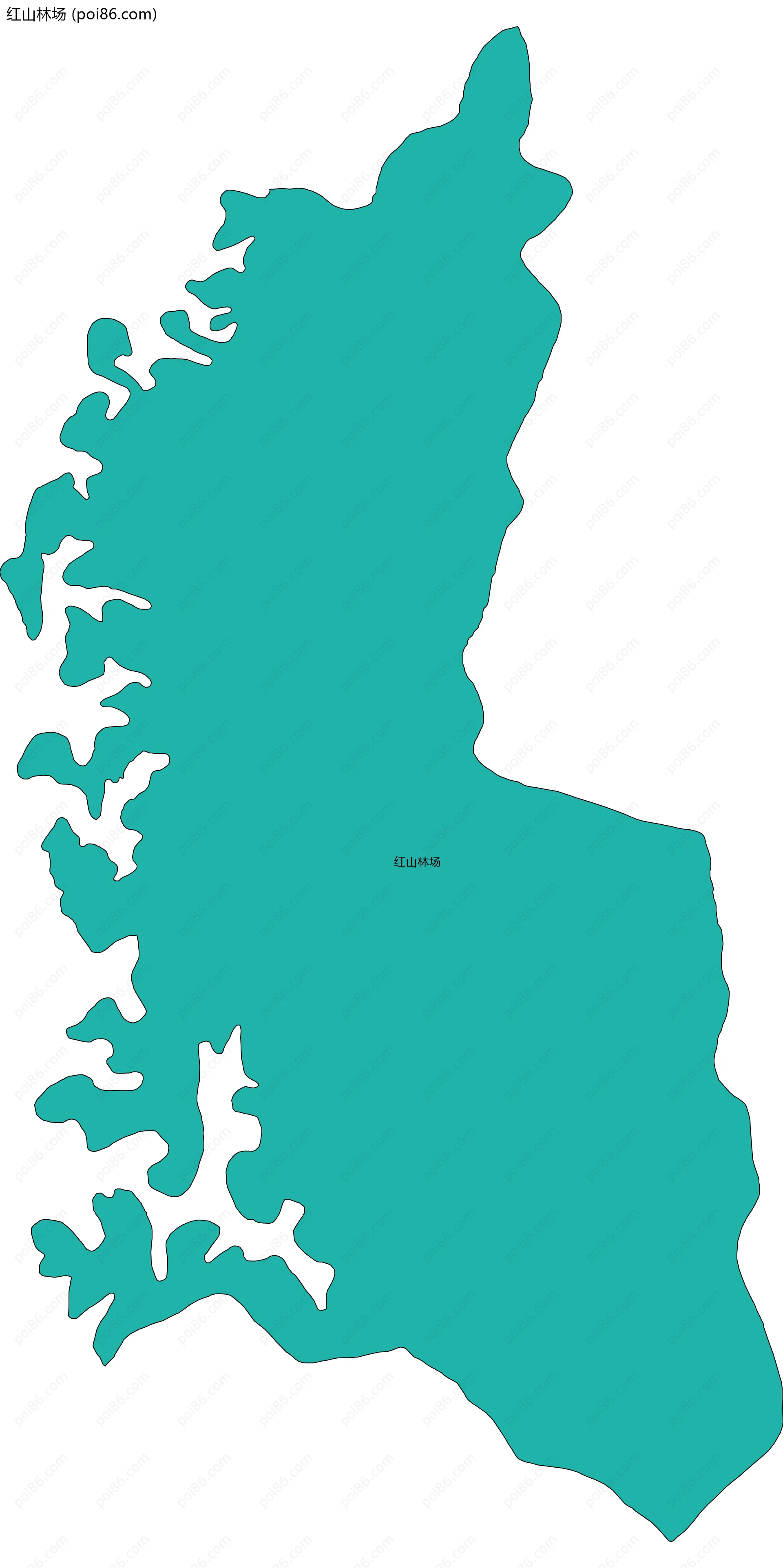 红山林场边界地图