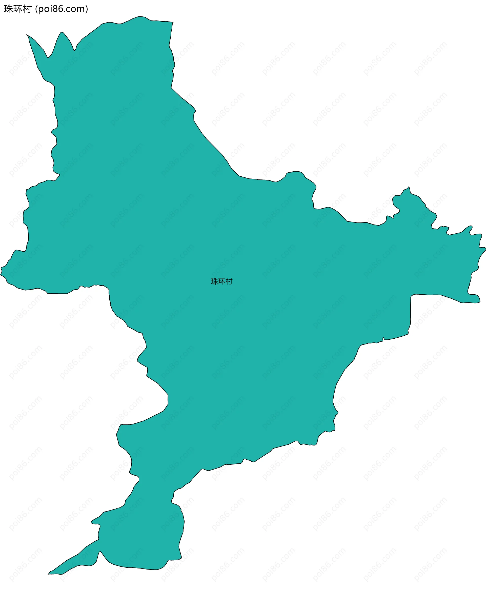 珠环村边界地图